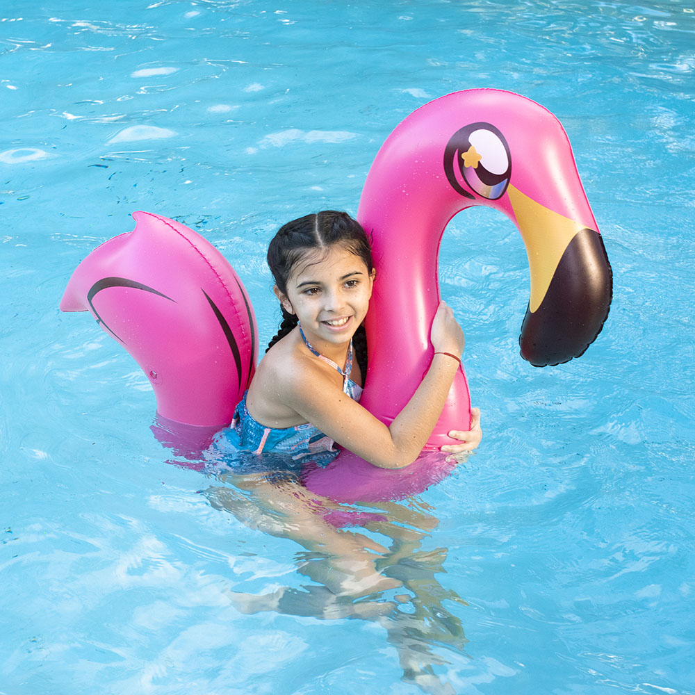 PoolCandy Vibrant Flamingo Ride-On Noodle Float - Image 3