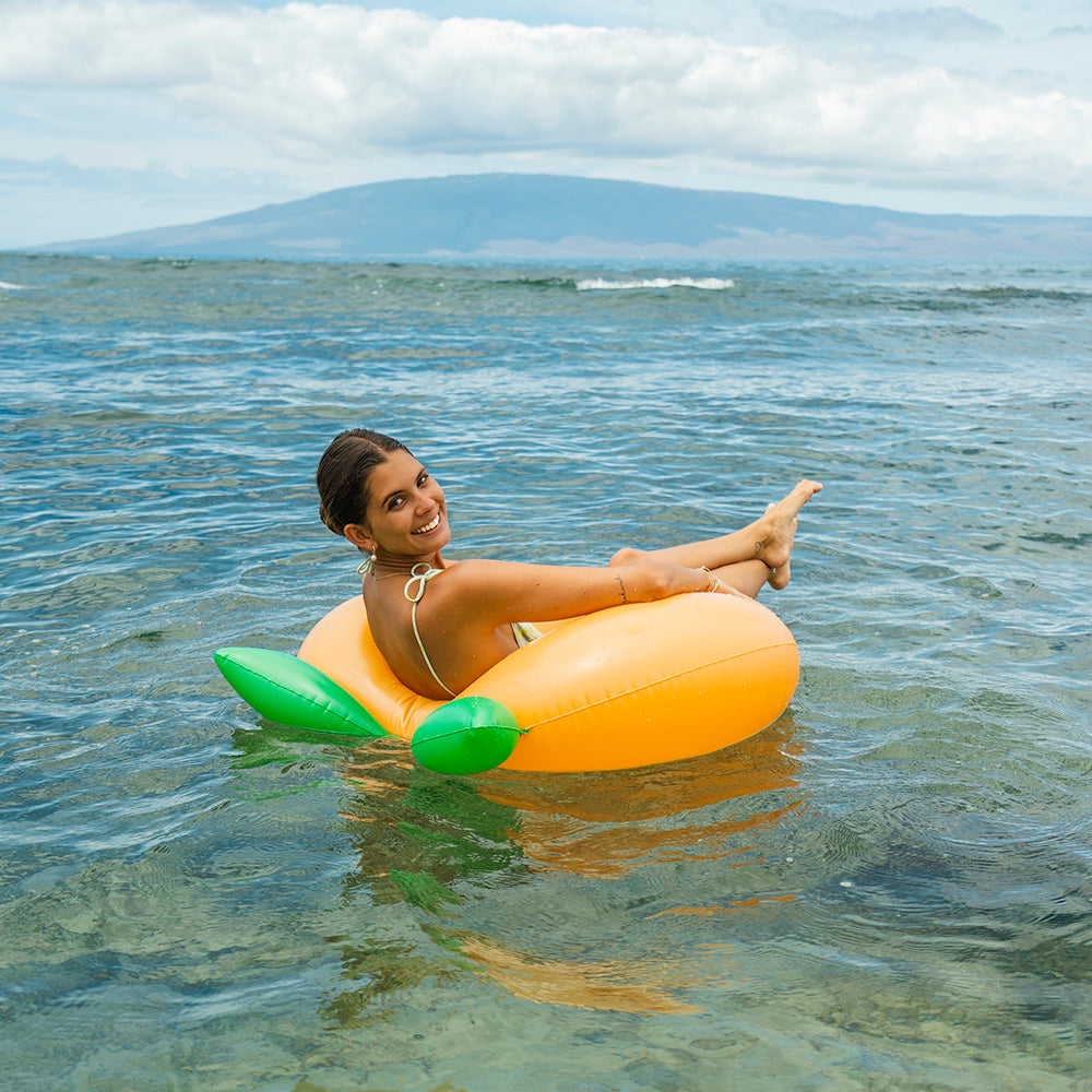 SplashParty Jumbo 40-Inch Peach-Shaped Pool Float - Image 4