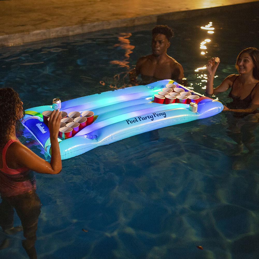 Alternative view of Illuminated LED Pool Party Pong Showdown