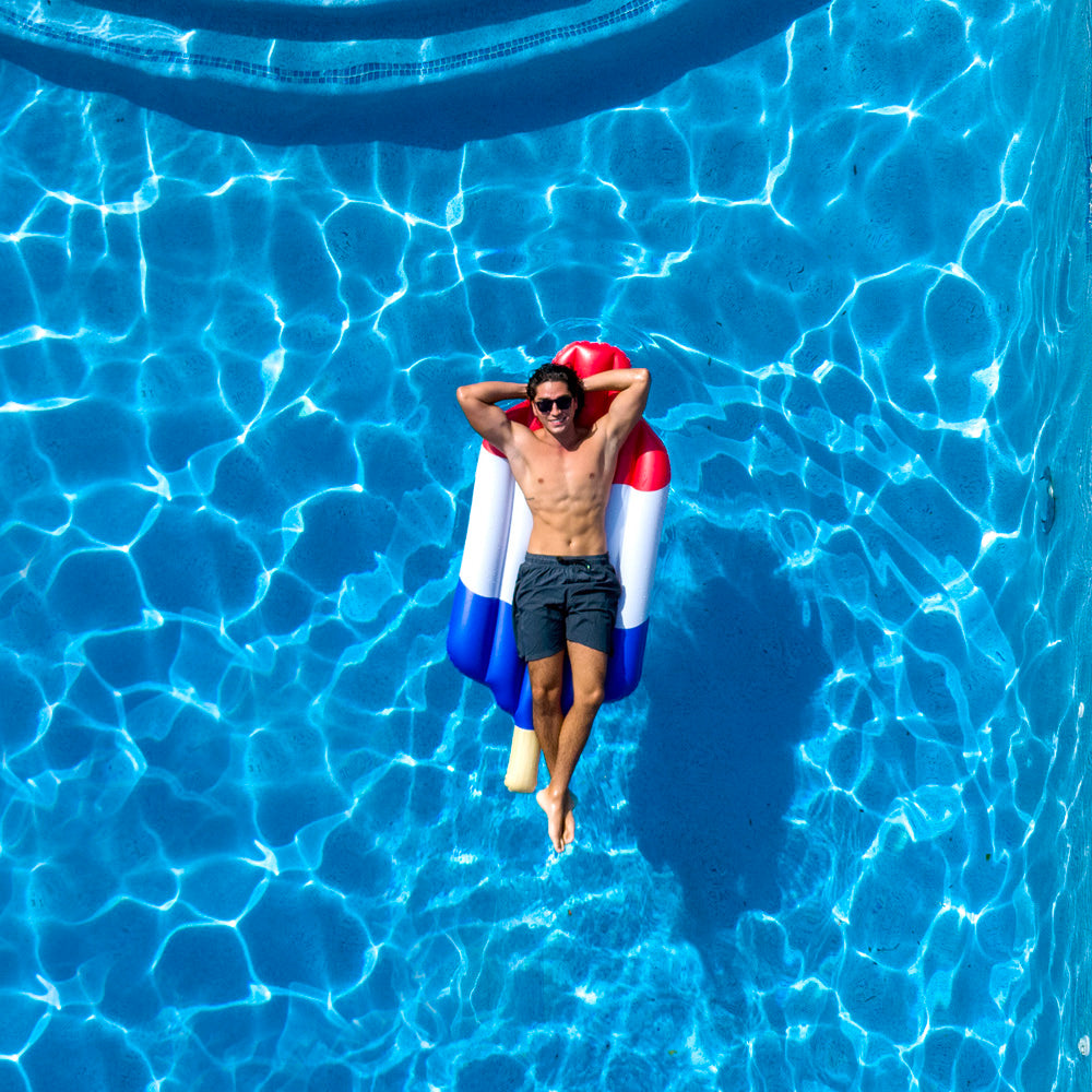PoolCandy Rocket Pop Inflatable Pool Raft - Patriotic Popsicle Design - Image 3