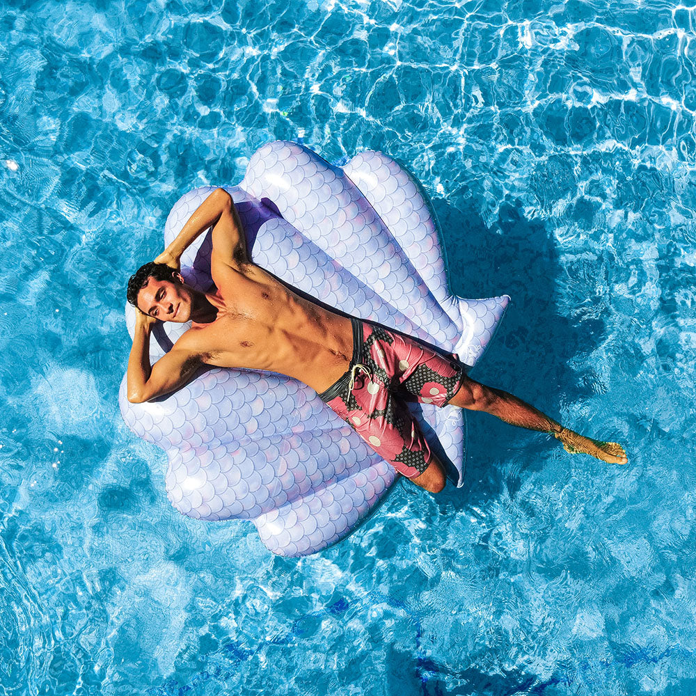 PoolCandy Mermaid Shell Giant Island Float - 60 x 69 inches - Image 3