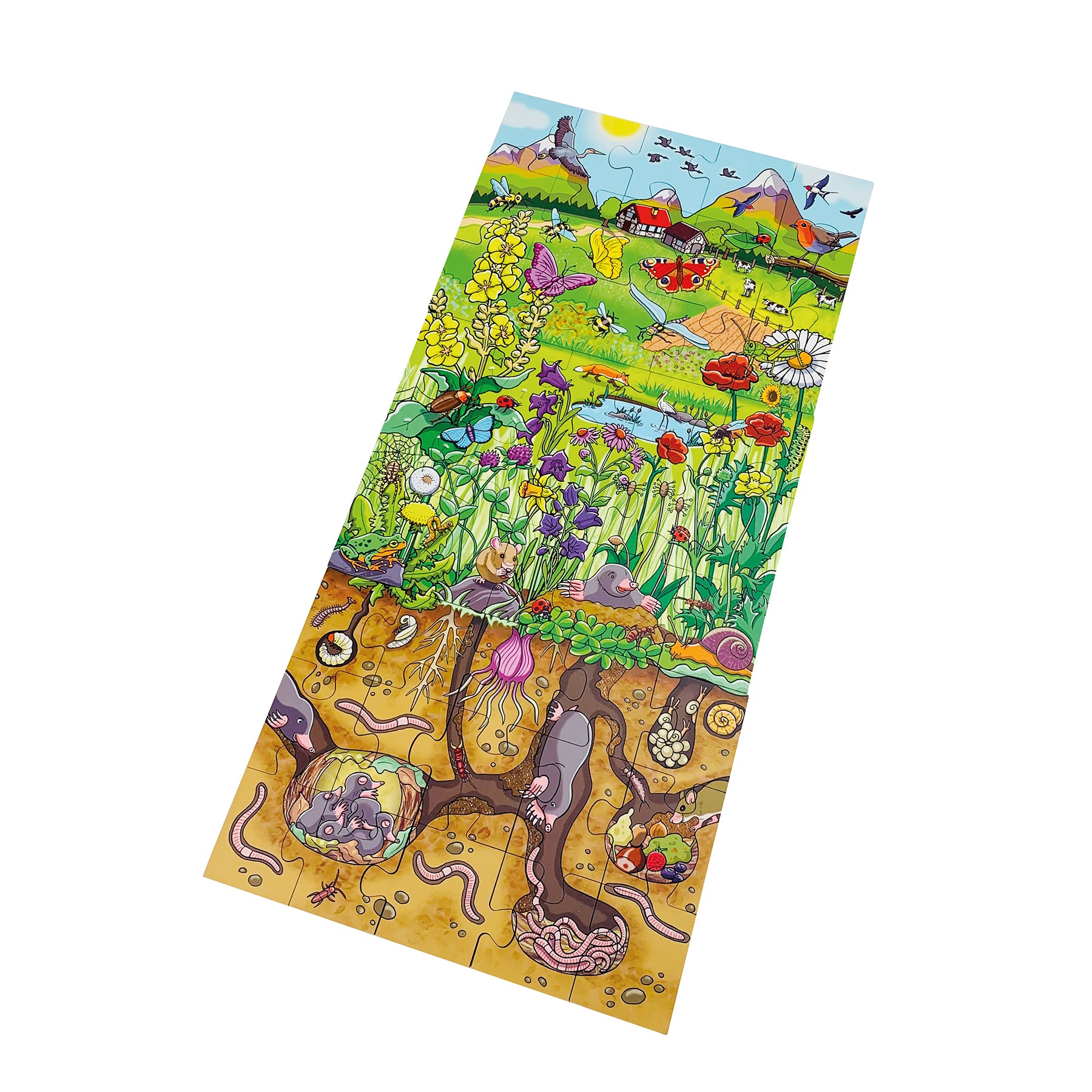 Alternative view of Beleduc Flower Meadow 45-Piece Wooden Floor Puzzle