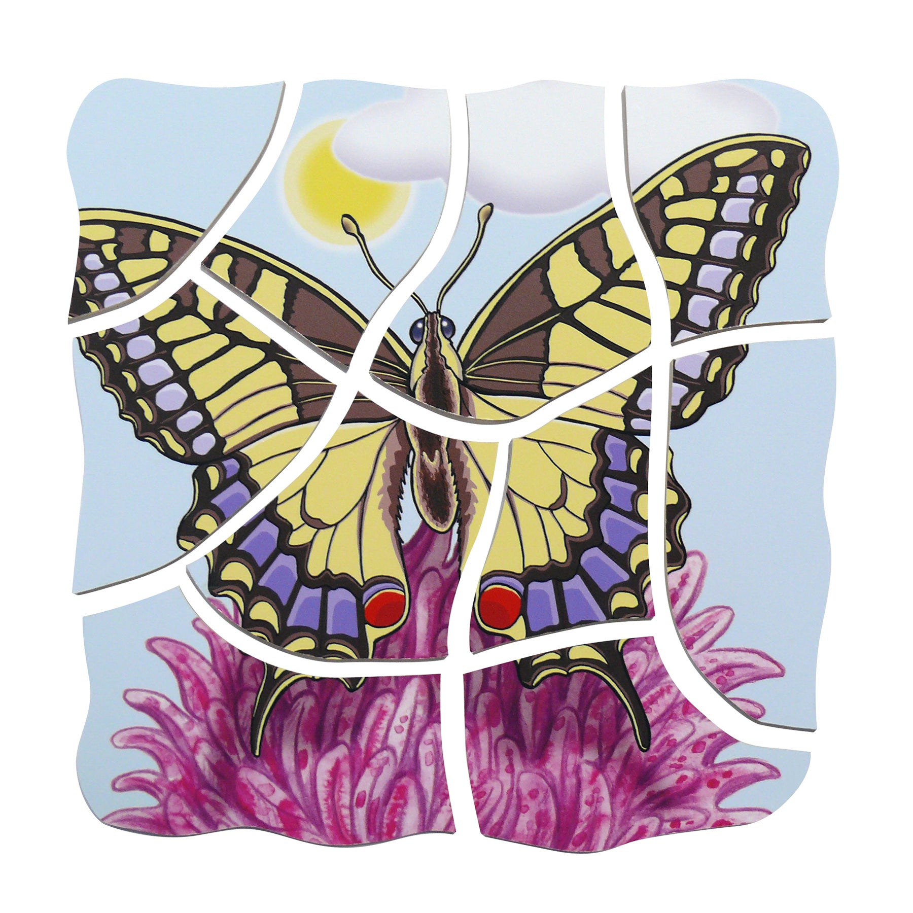 Alternative view of Beleduc Layer Puzzle - Transformative Butterfly Lifecycle