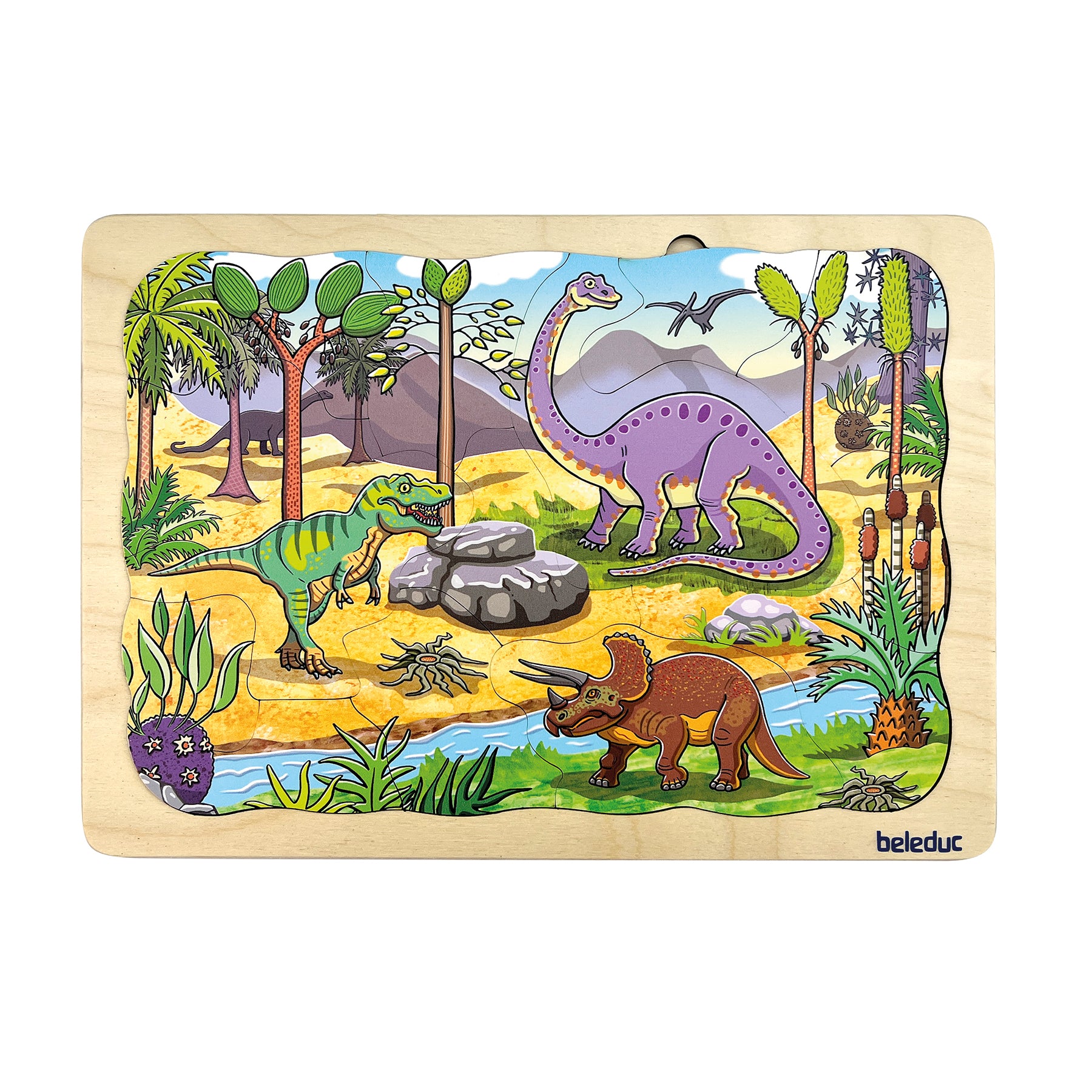Alternative view of Beleduc Dino Layer Puzzle - Journey to Prehistoric Playtimes