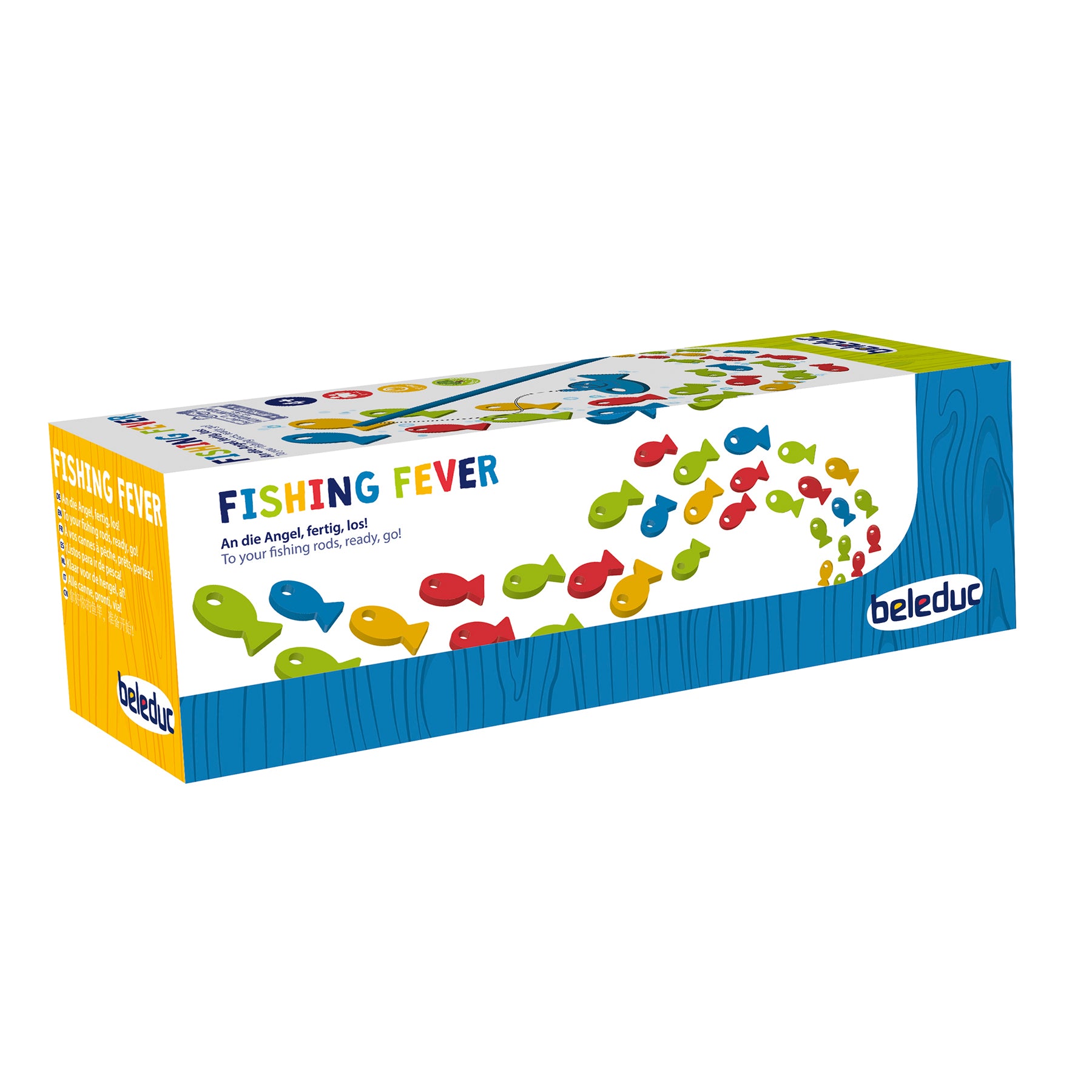 Alternative view of Beleduc Fishing Fever Colorful Wooden Fishing Game