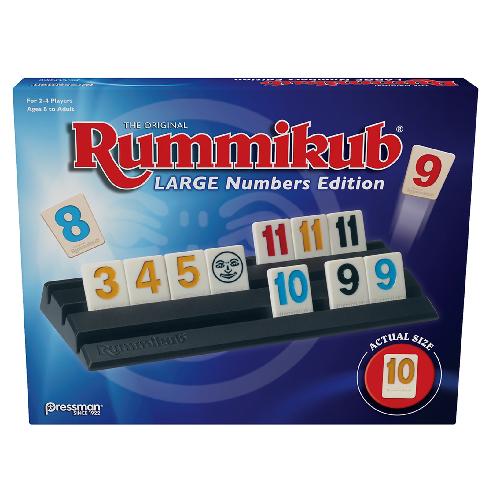Alternative view of Pressman Large Number Rummikub Board Game
