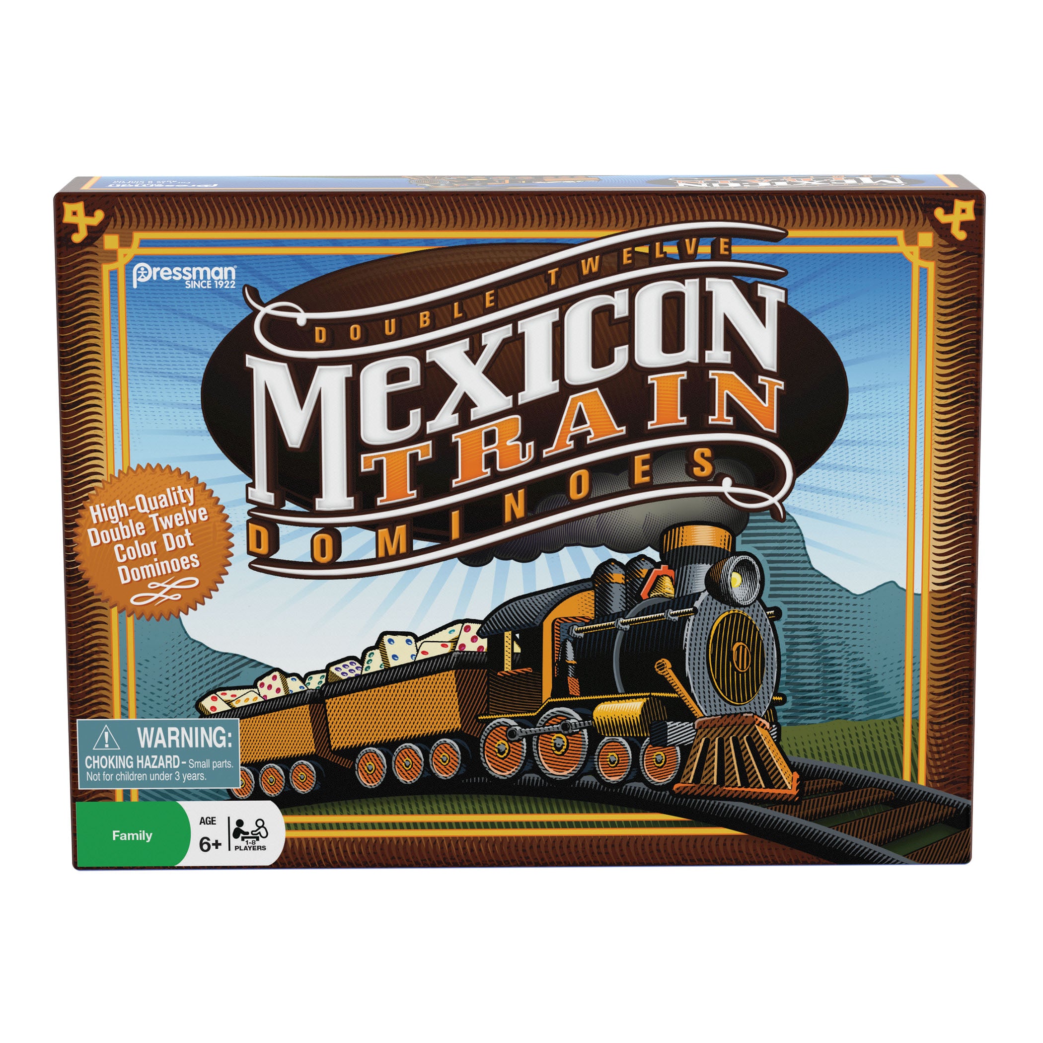 Alternative view of Pressman Mexican Train Dominoes Game Set