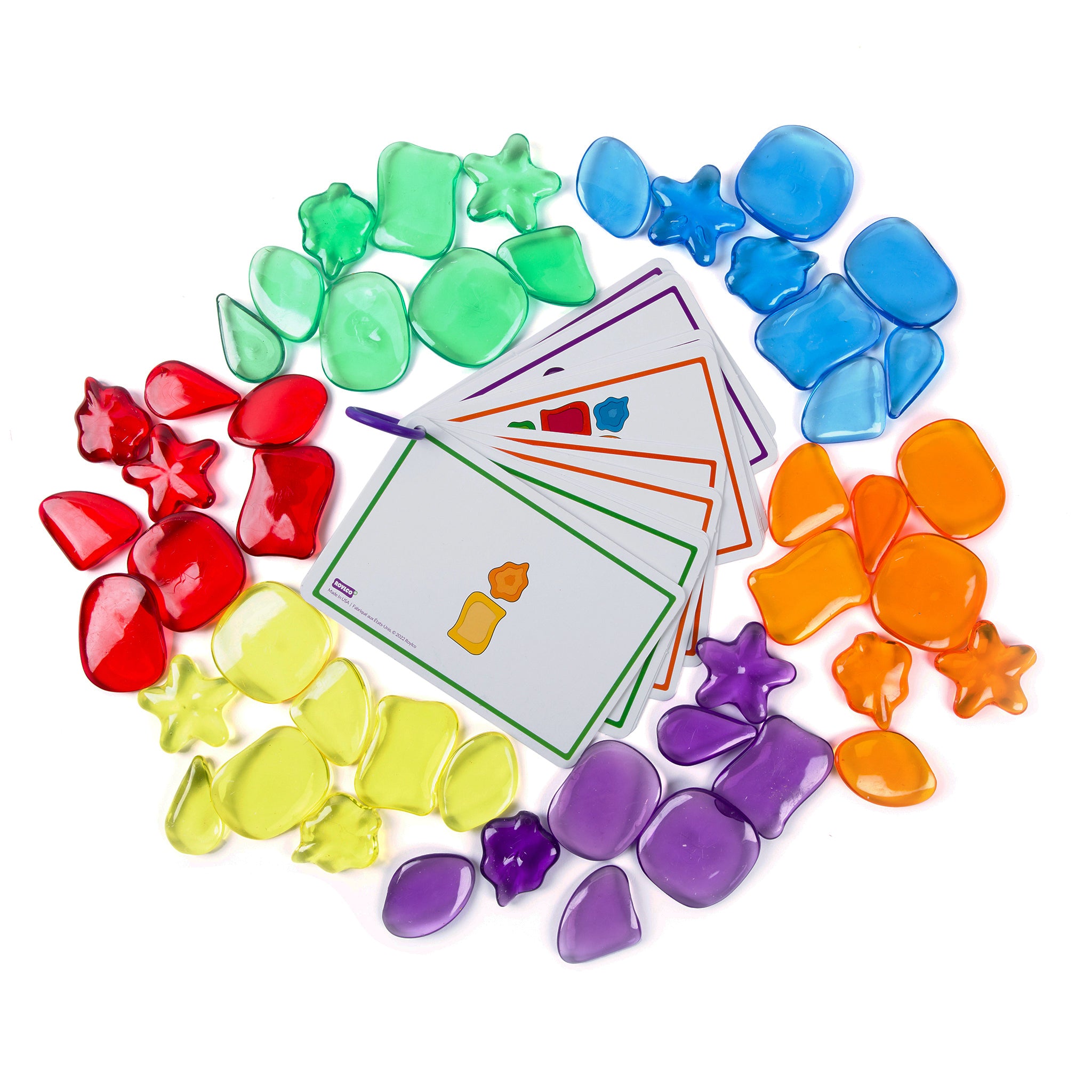 Alternative view of Roylco STEAM Light Learning Rocks - Translucent Color & Shape Play Kit