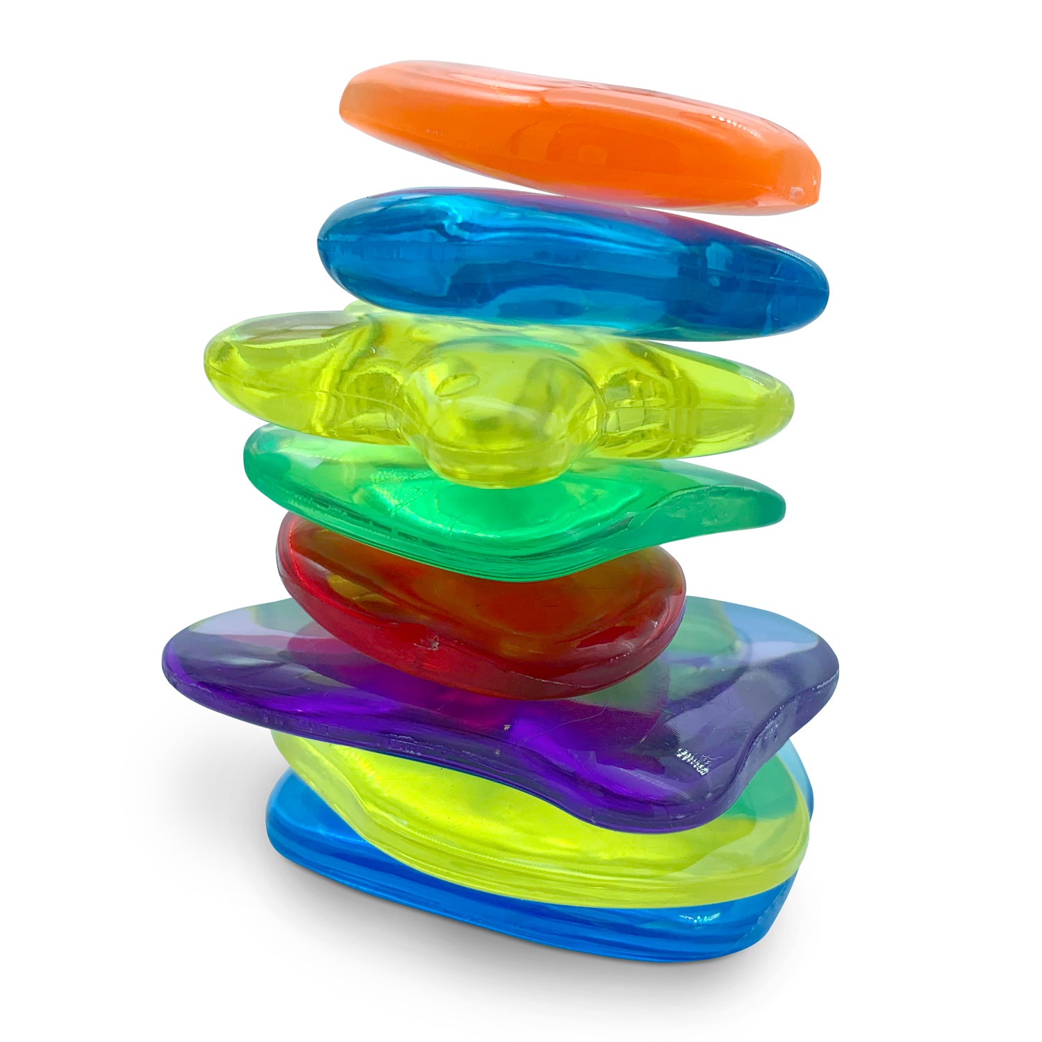 Roylco STEAM Light Learning Rocks - Translucent Color & Shape Play Kit - Image 4