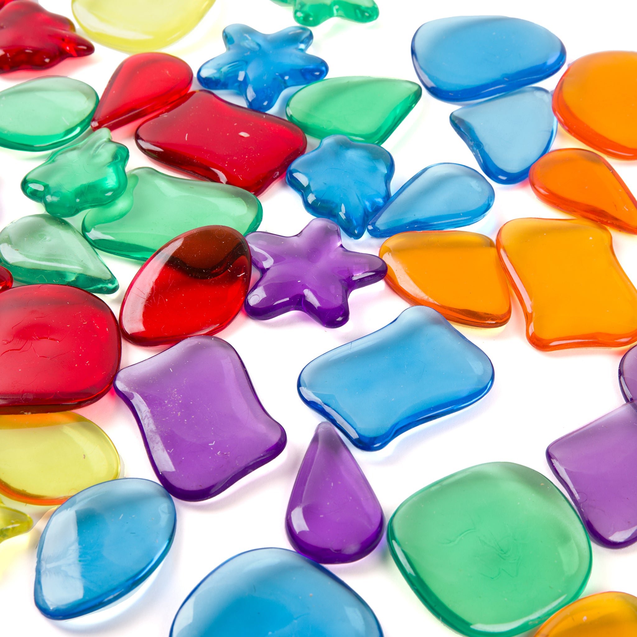 Roylco STEAM Light Learning Rocks - Translucent Color & Shape Play Kit - Image 5