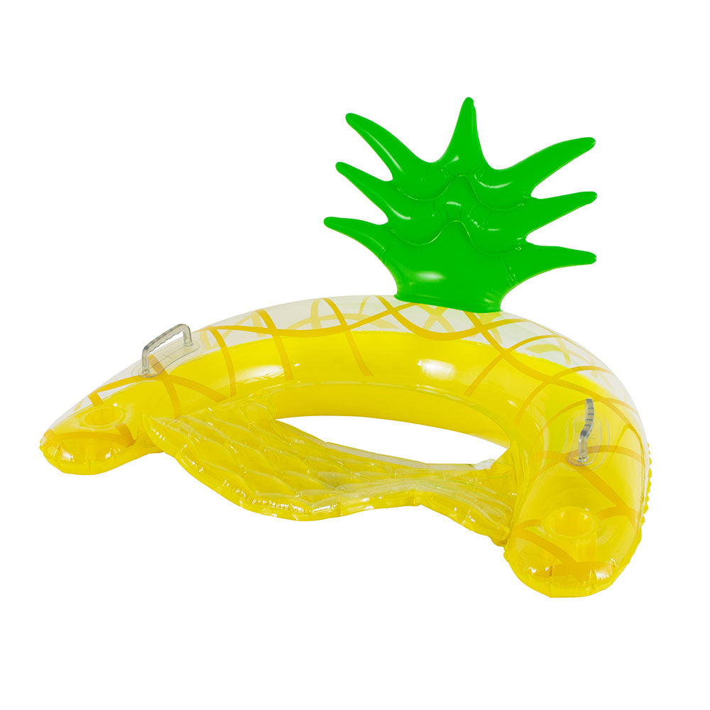 Alternative view of PoolCandy Resort Collection Jumbo Pineapple Sun Chair with Backrest - Yellow & Green