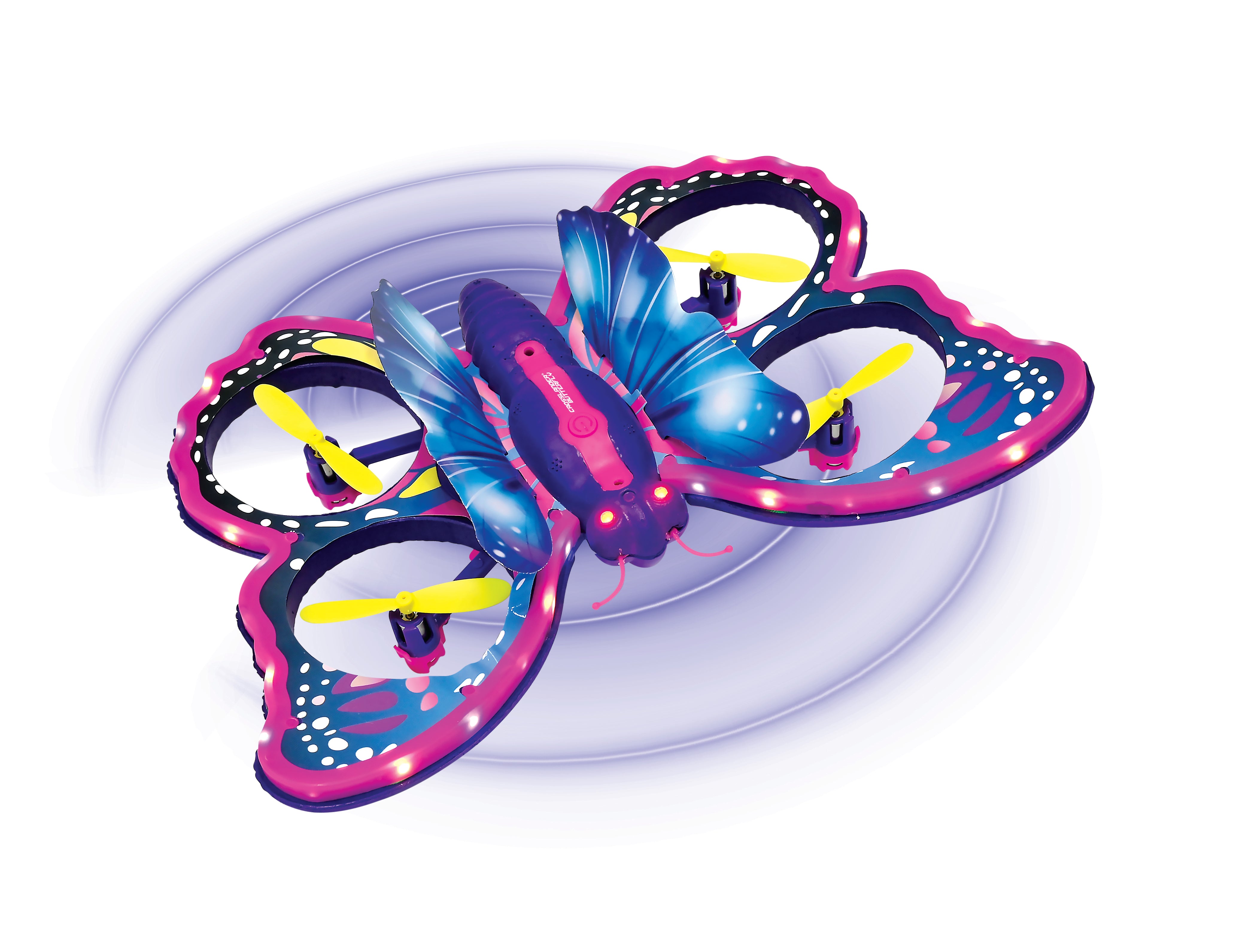LEXIBOOK CROSSLANDER BUTTERFLY, a remote-controlled flying butterfly with gesture-controlled remote for a playful flying experience, featuring illuminated wings. - Image 9