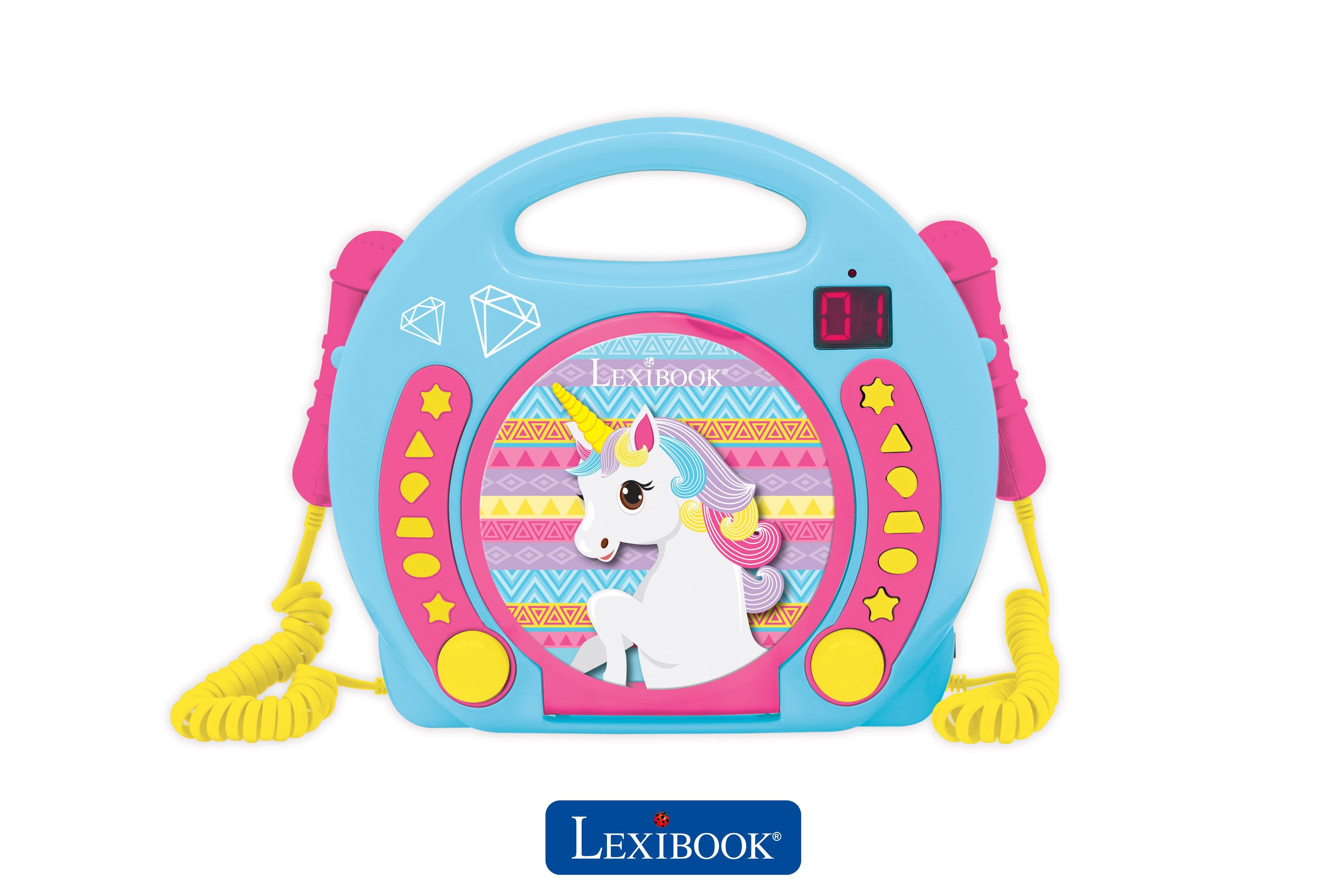 Alternative view of Lexibook Unicorn-Themed Portable CD Player with Dual Microphones
