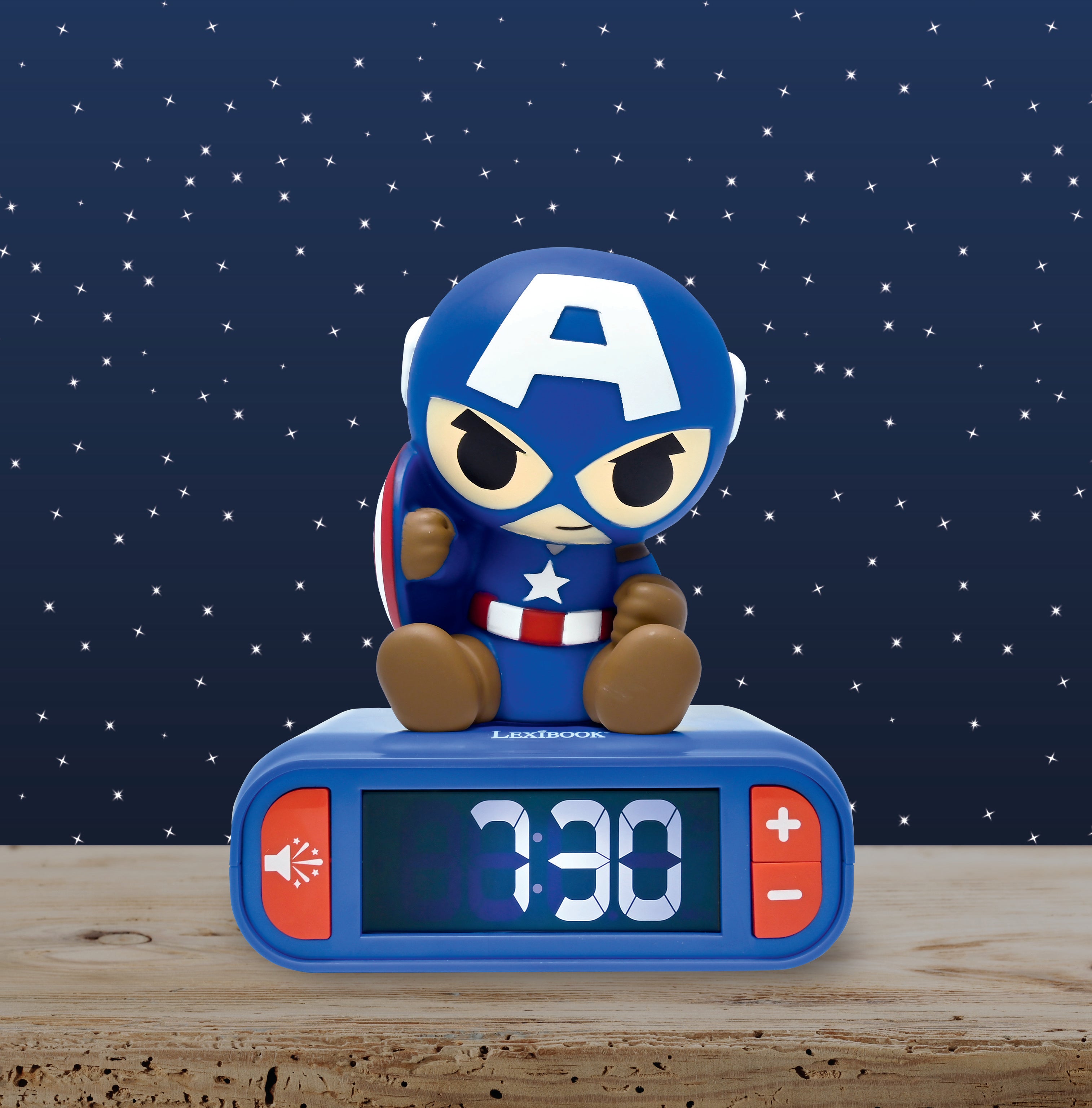 Captain America Night light Alarm Clock with sounds - Image 3