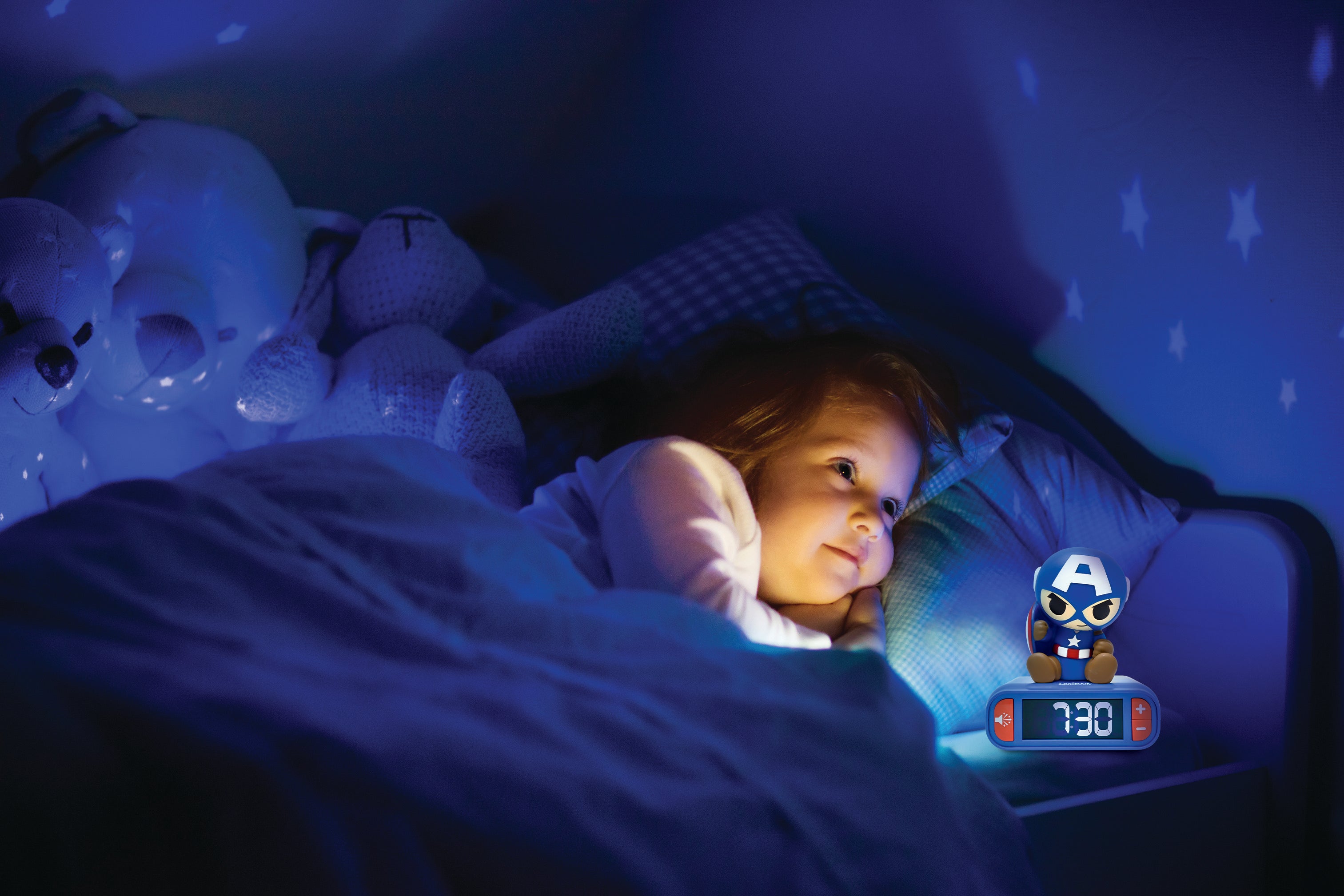 Captain America Night light Alarm Clock with sounds - Image 8