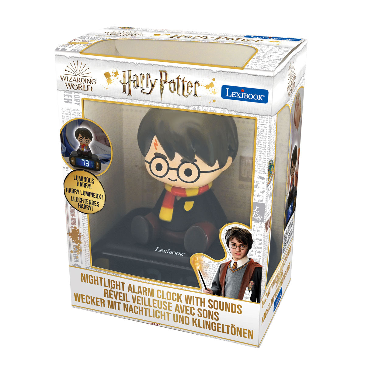 Harry Potter 3D Magic Light-Up Alarm Clock and Nightlight