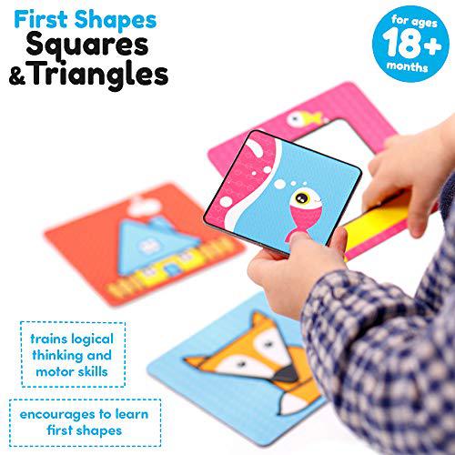 Alternative view of Banana Panda Shapes Squares & Triangles 8pc Puzzle Set