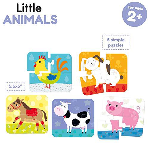 Alternative view of Banana Panda Little Animals 5-Pack Jigsaw Puzzle – 4 pc Each
