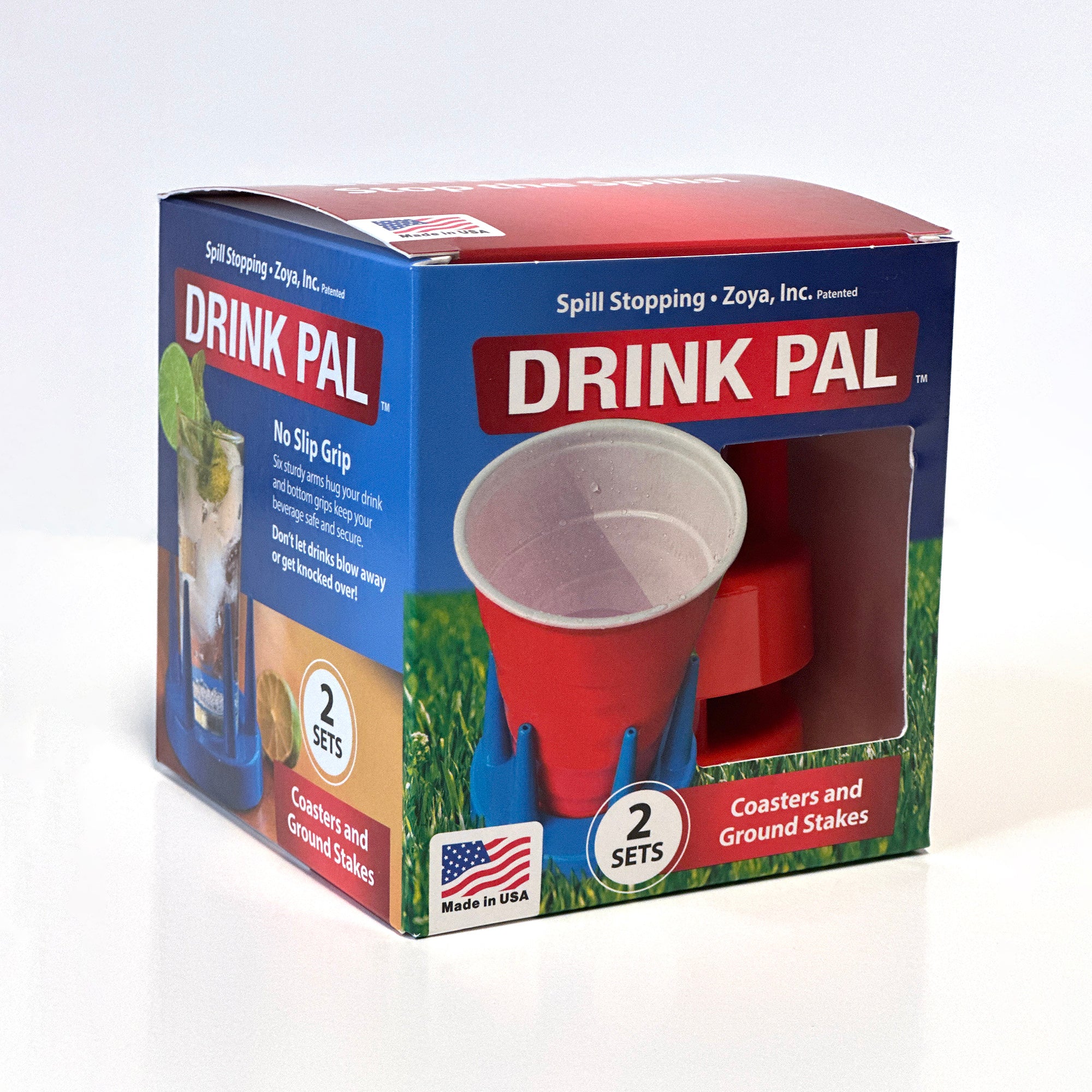 Alternative view of Zoya Drink Pal Coaster Set Of 4 - Vibrant Table Protectors