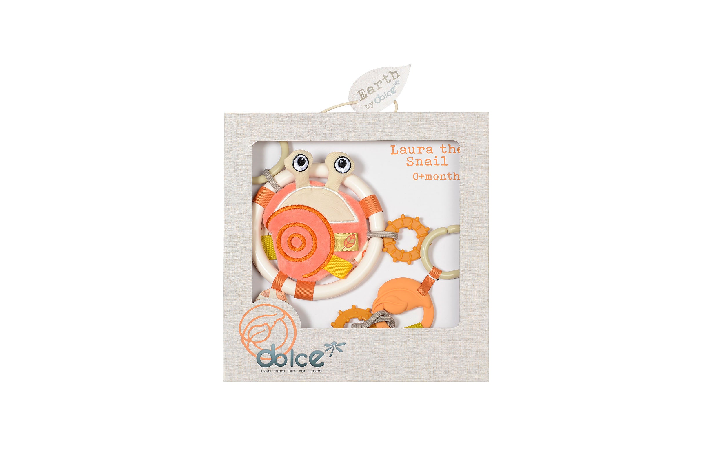 Dolce Laura Snail & Earth Activity Teether - Colorful and Interactive