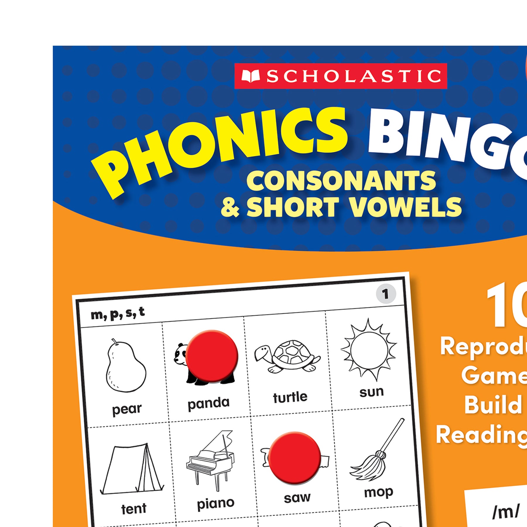 Scholastic Phonics Bingo Game - Consonants & Short Vowels - Image 3