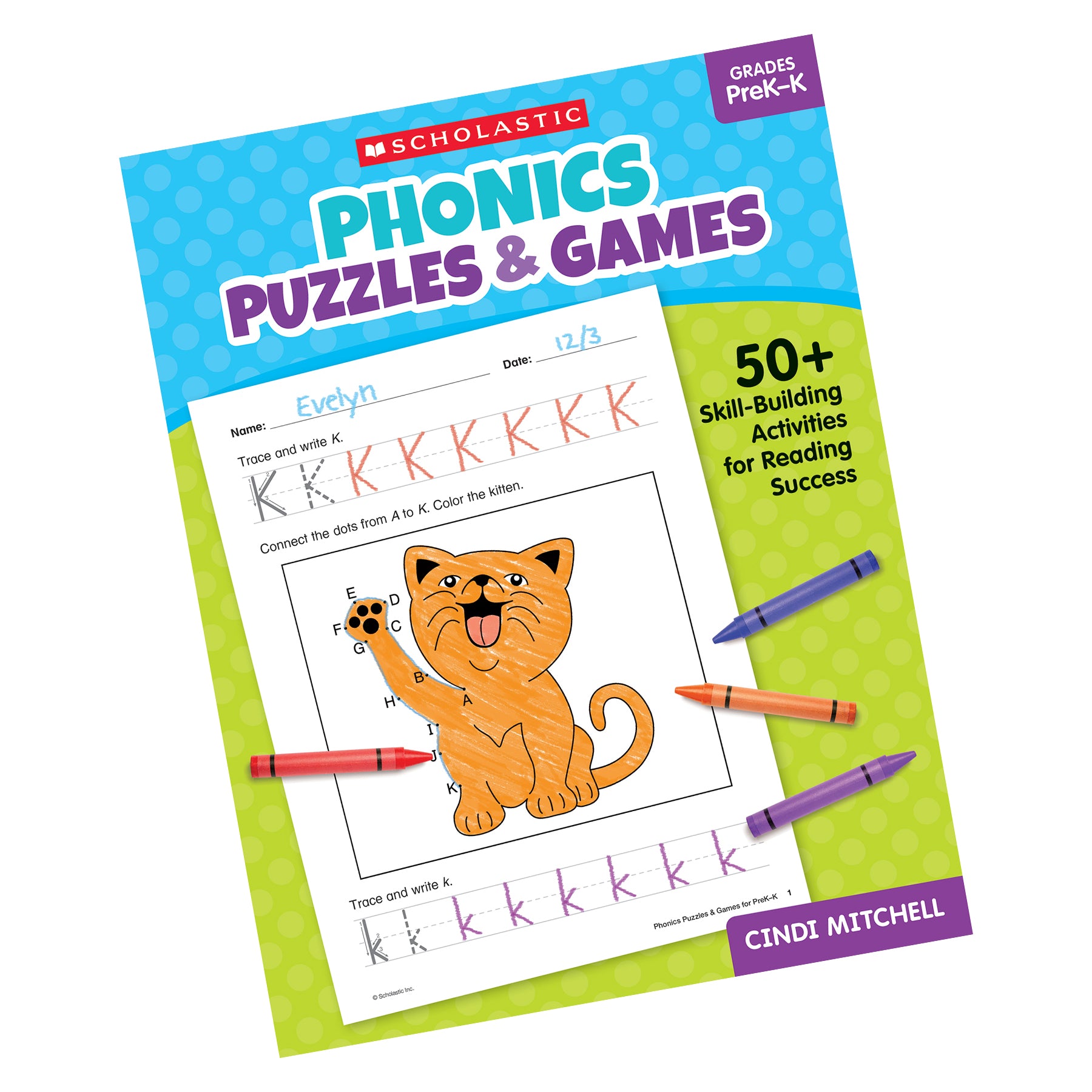 Alternative view of Scholastic Phonics Puzzles & Games - PreK-K Activity Book