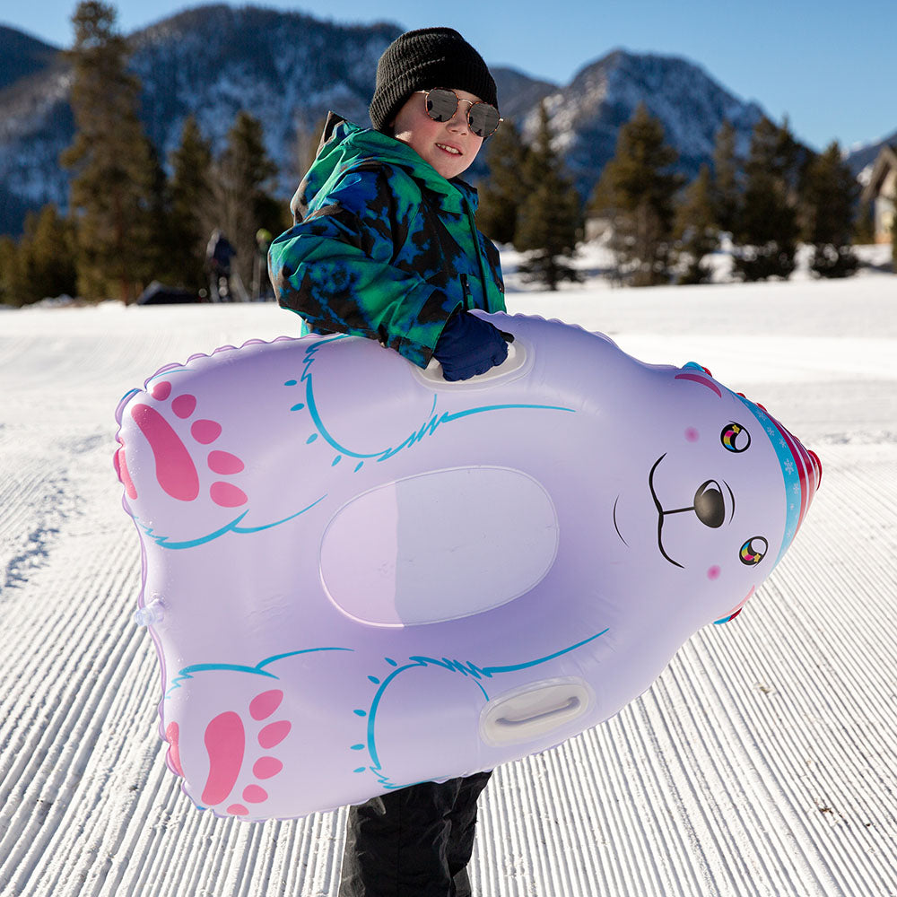 Alternative view of SnowCandy Polar Bear Inflatable Snow Sled for Kids