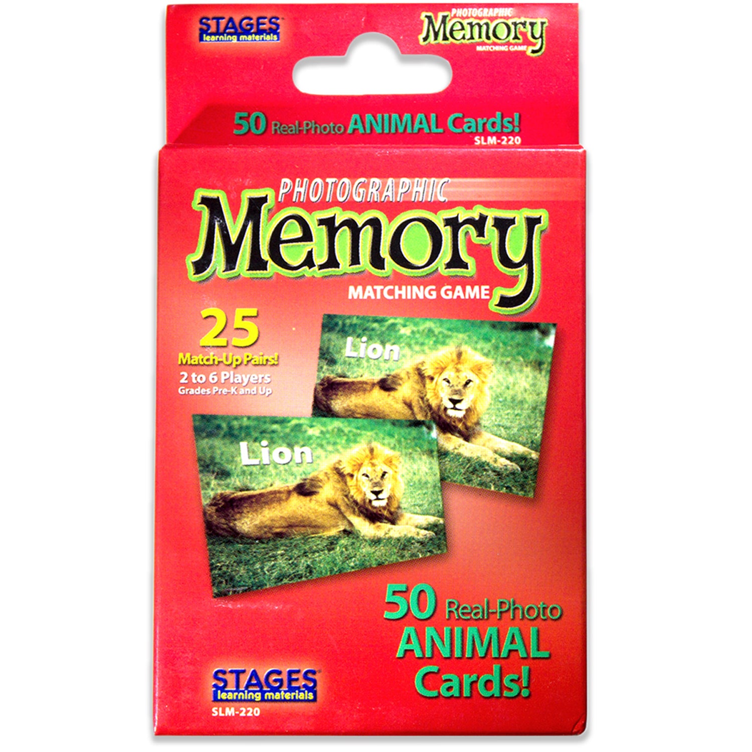 Alternative view of Stages Learning Materials - Animal Photographic Memory Matching Game - Pack of 3
