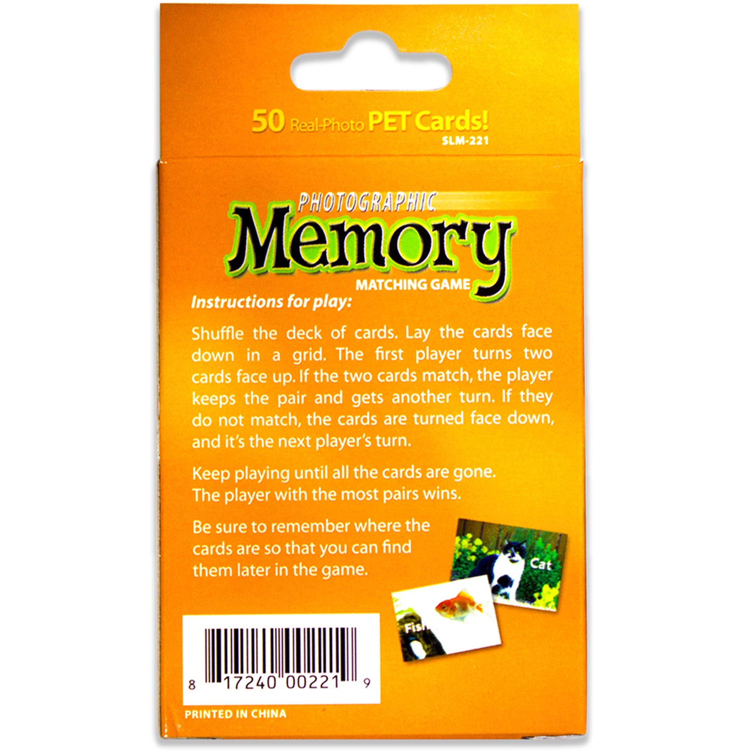 Stages Learning Pets Memory Matching Game - Photographic Cards - Pack of 3 - Image 4