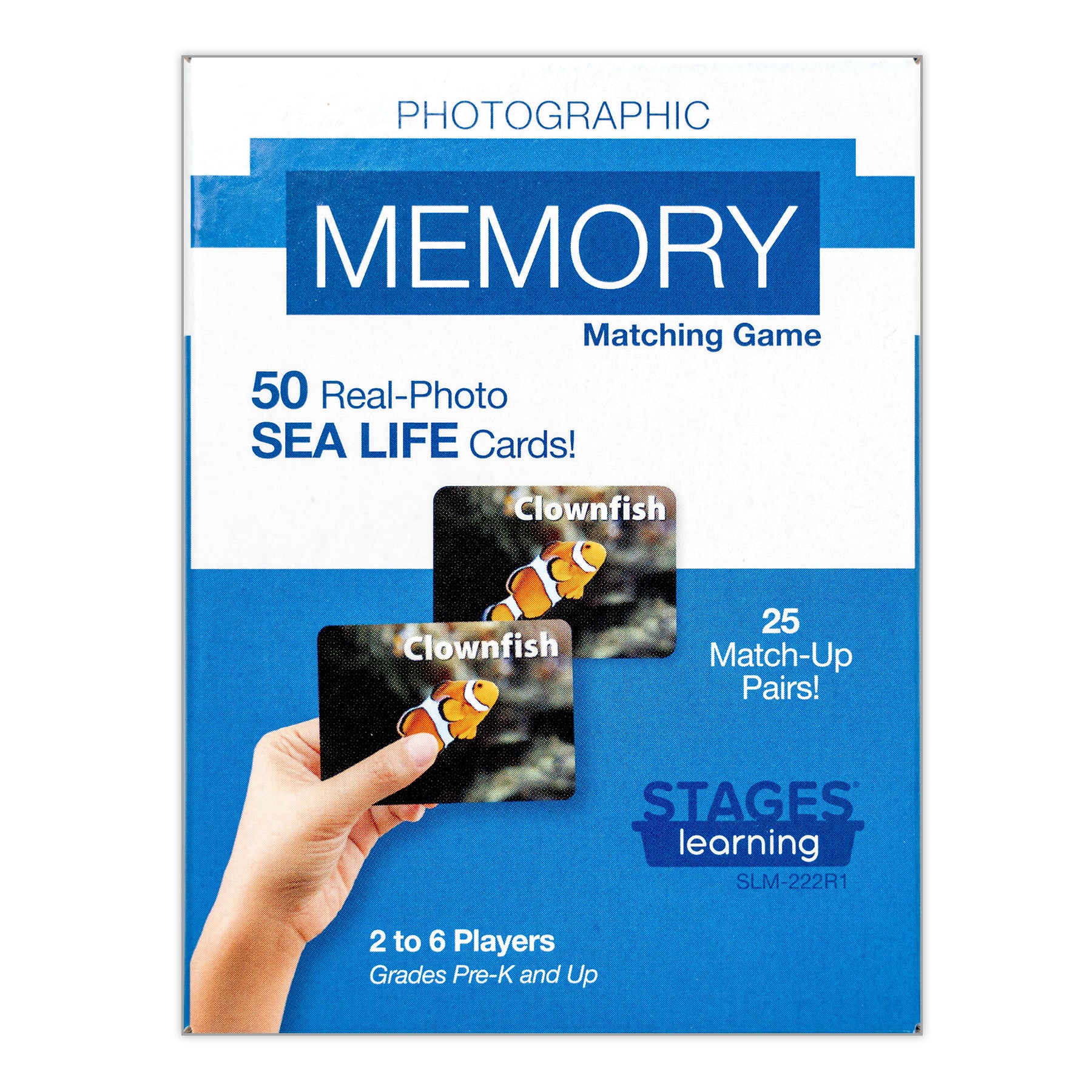 Alternative view of Stages Learning Sea Life Memory Matching Game - Photographic Card Set, Pack of 3