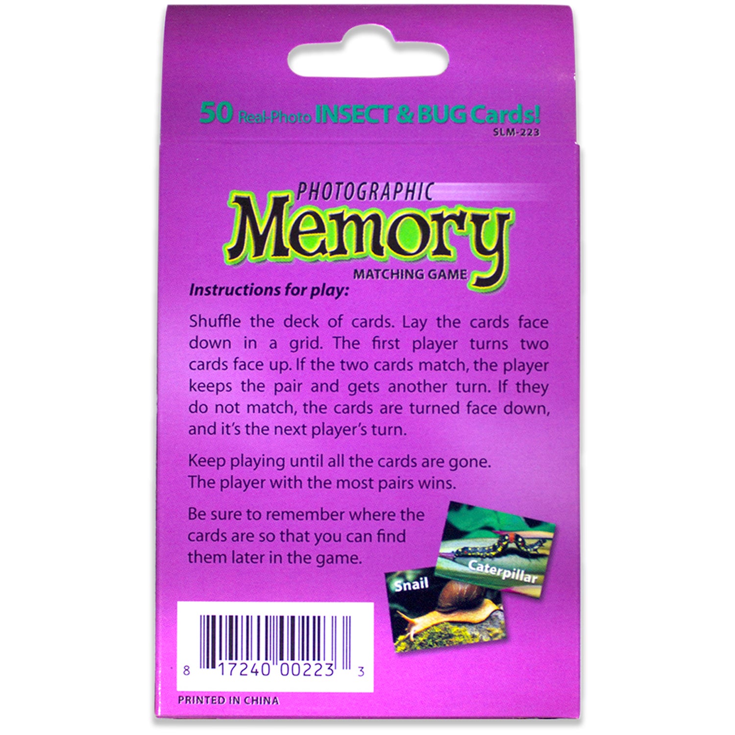 Stages Learning Materials - Memory Matching Game - Insects & Bugs - 3 Pack - Image 4