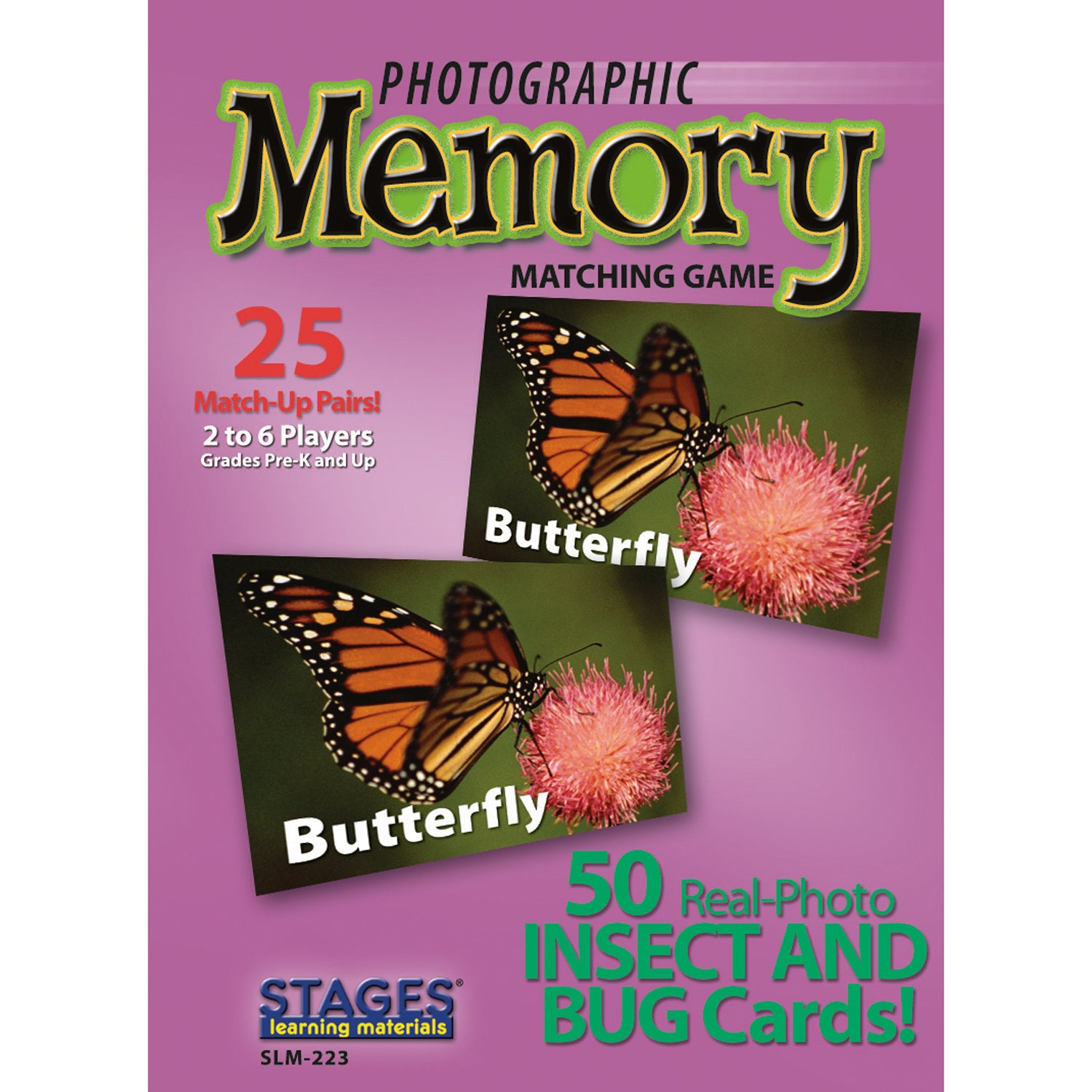 Stages Learning Materials - Memory Matching Game - Insects & Bugs - 3 Pack - Image 5