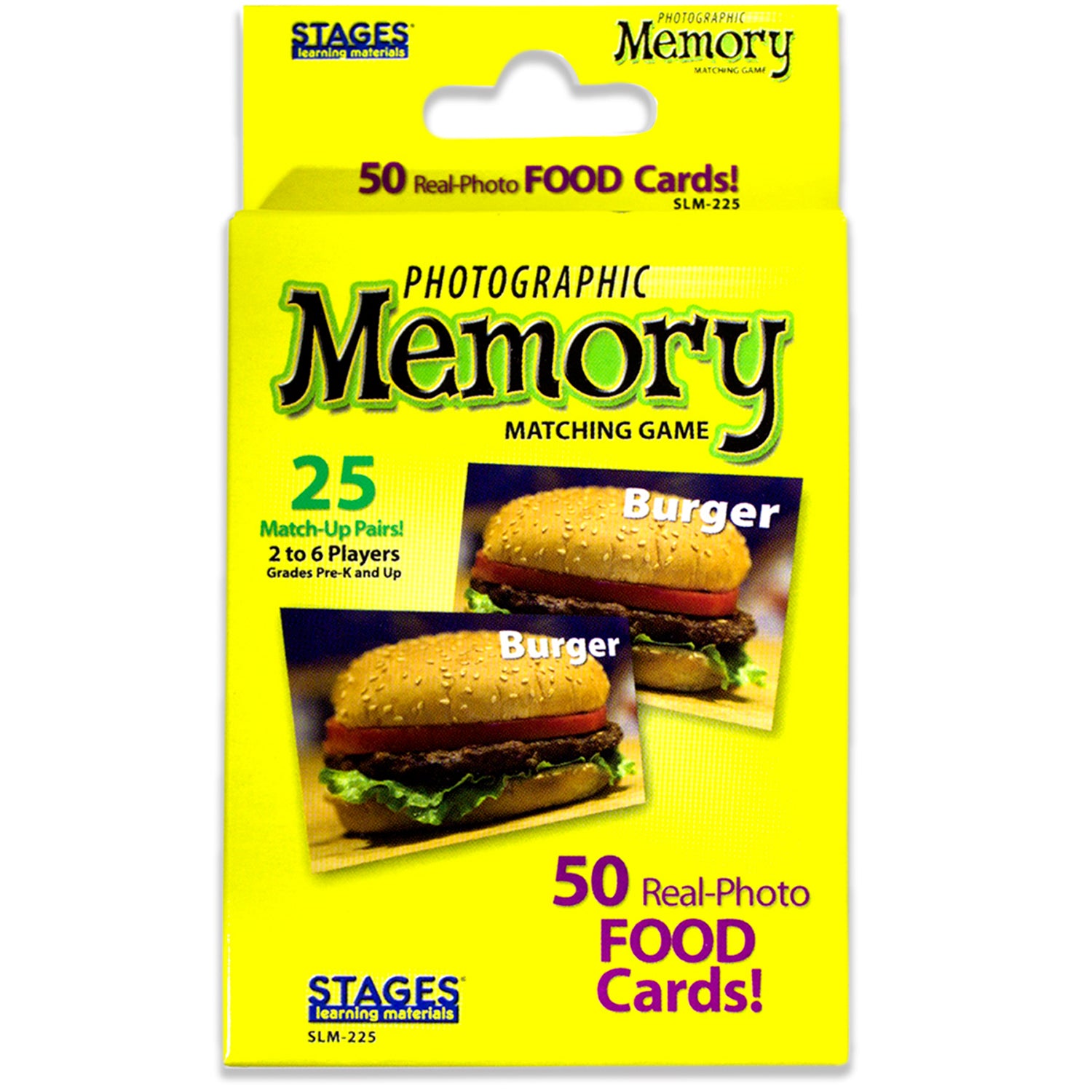 Alternative view of Stages Learning Materials Memory Match Game - Food Trio