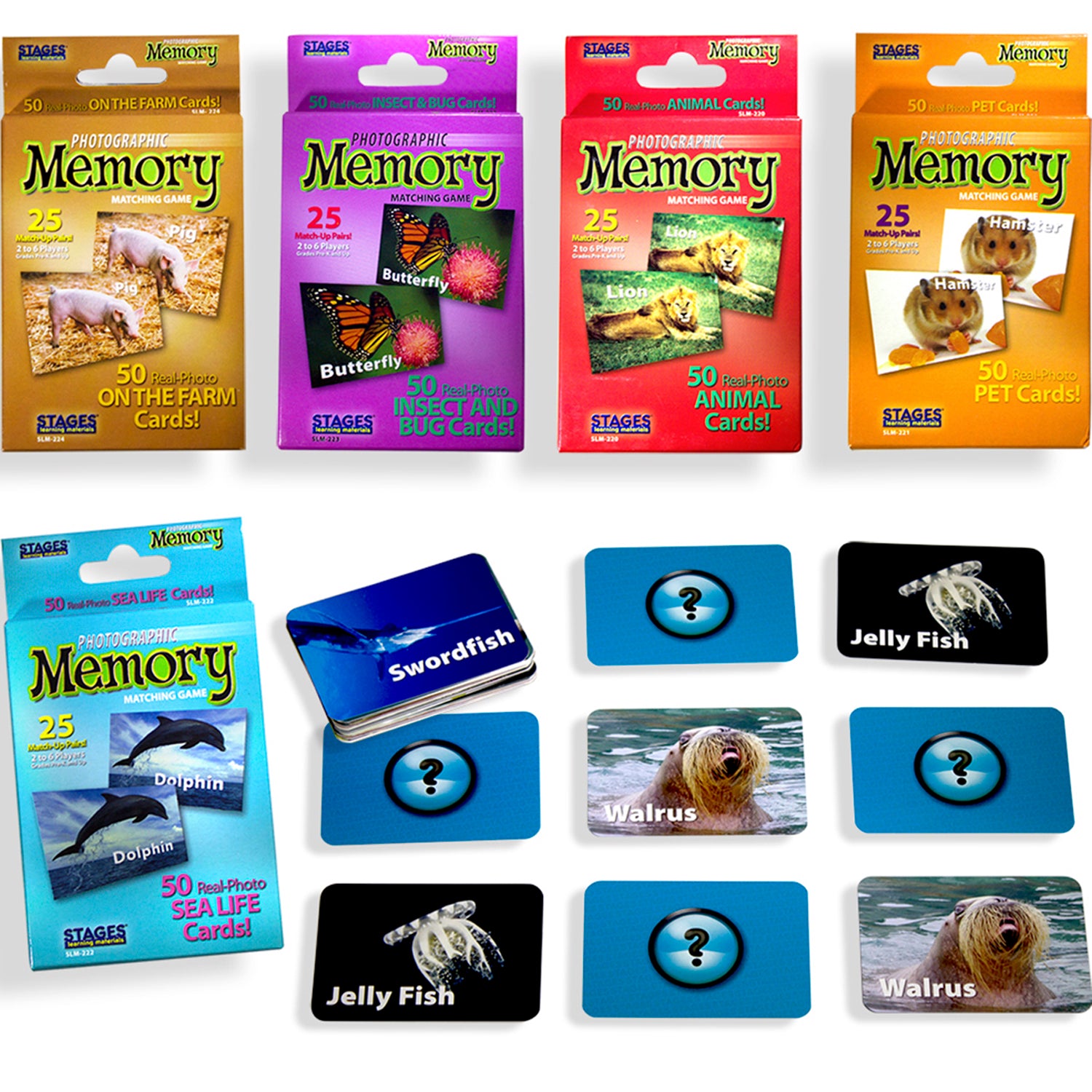 Stages Learning Animal Photographic Memory Matching Game Set - Educational Toy - Image 2