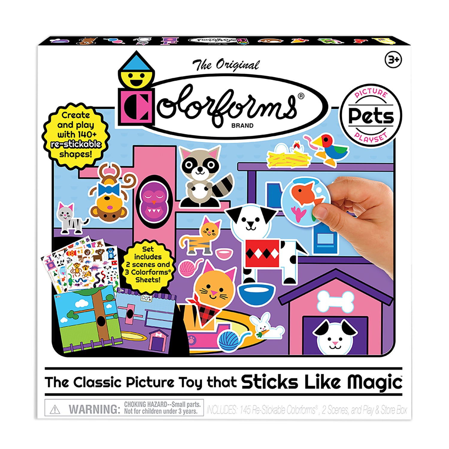 Alternative view of Colorforms Pets Picture Playset - Interactive Sticker Board