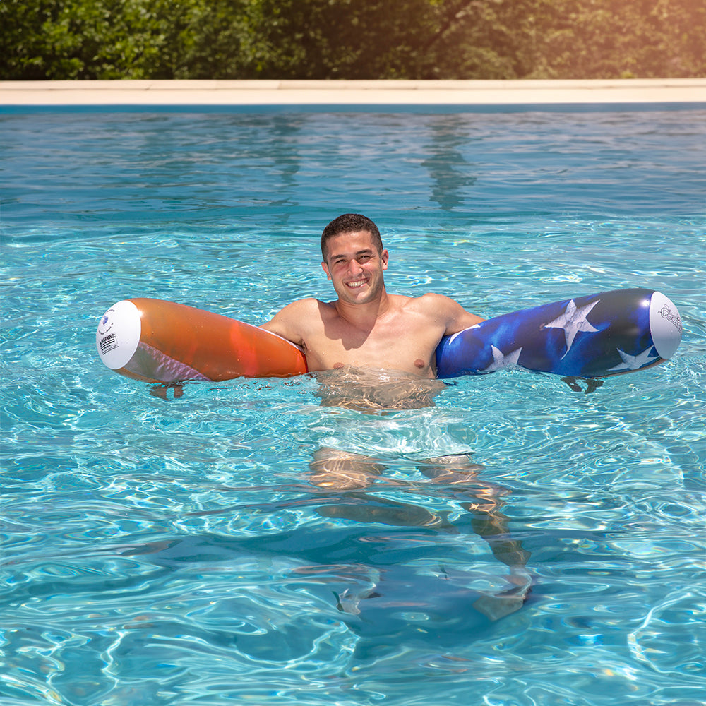 Patriotic Stars & Stripes Super Noodle Oversized Pool Float - Image 3