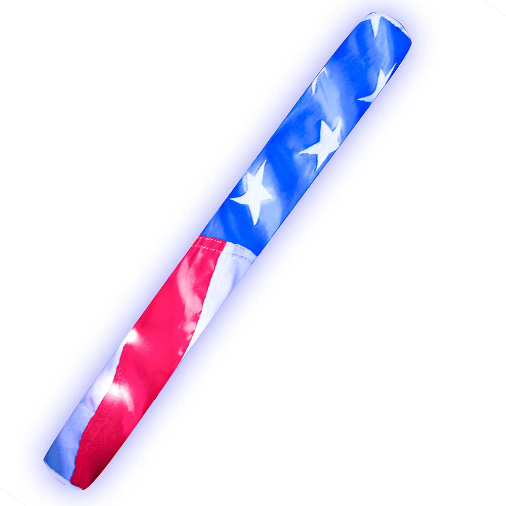 Alternative view of Patriotic Stars & Stripes LED Illuminated Super Noodle