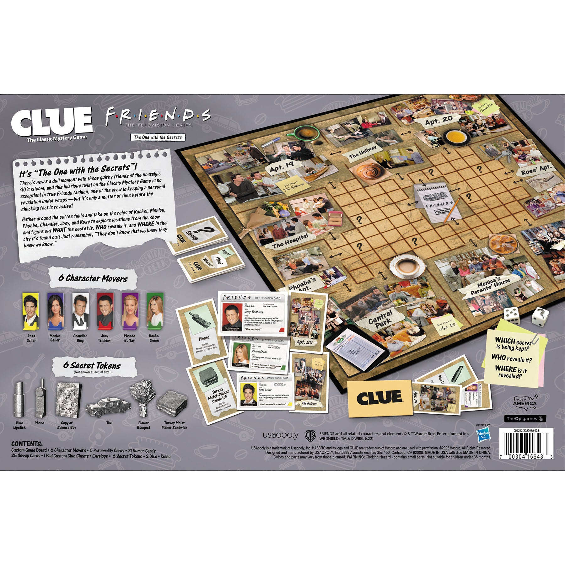 Friends Edition CLUE Board Game - Image 3