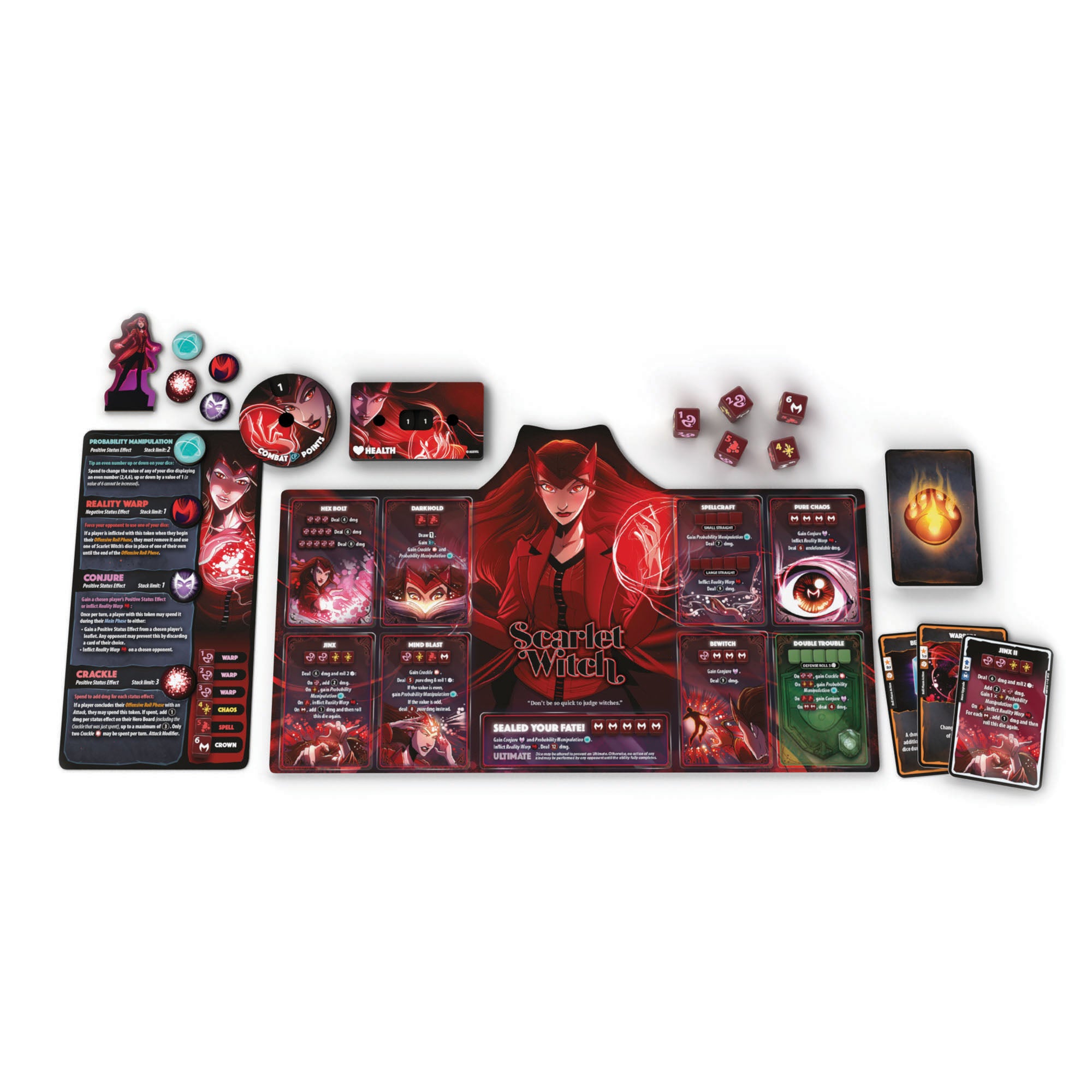 Marvel Dice Throne: Scarlet Witch, Thor, Loki, Spider-Man Board Game - Image 6