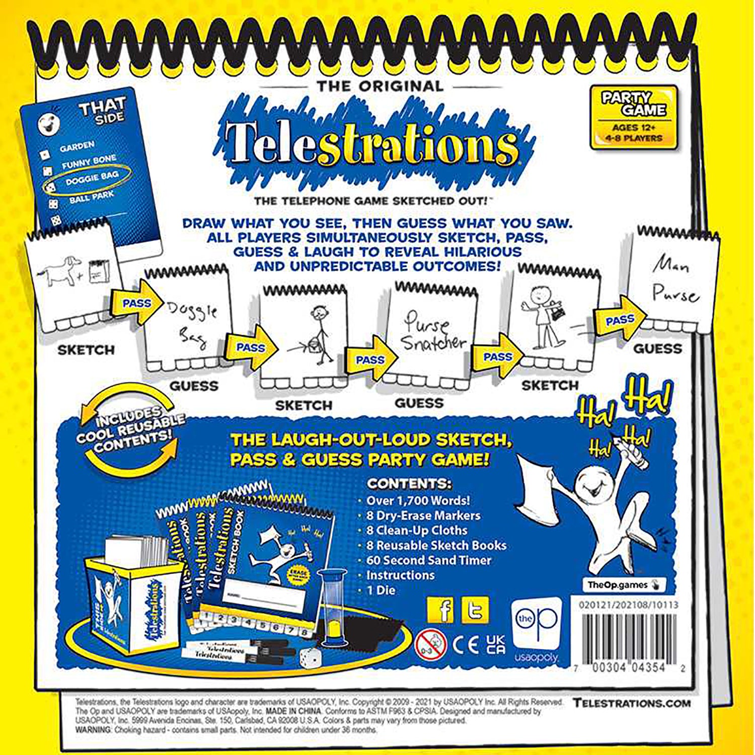 Alternative view of Telestrations Original 8 Player Party Game - USAopoly