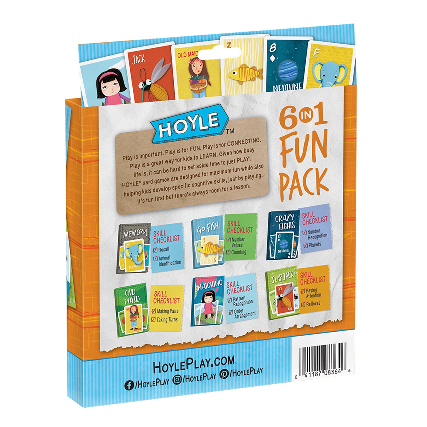Hoyle 6-in-1 Fun Pack Classic Children's Card Games, 18-Game Mega Set - Image 4