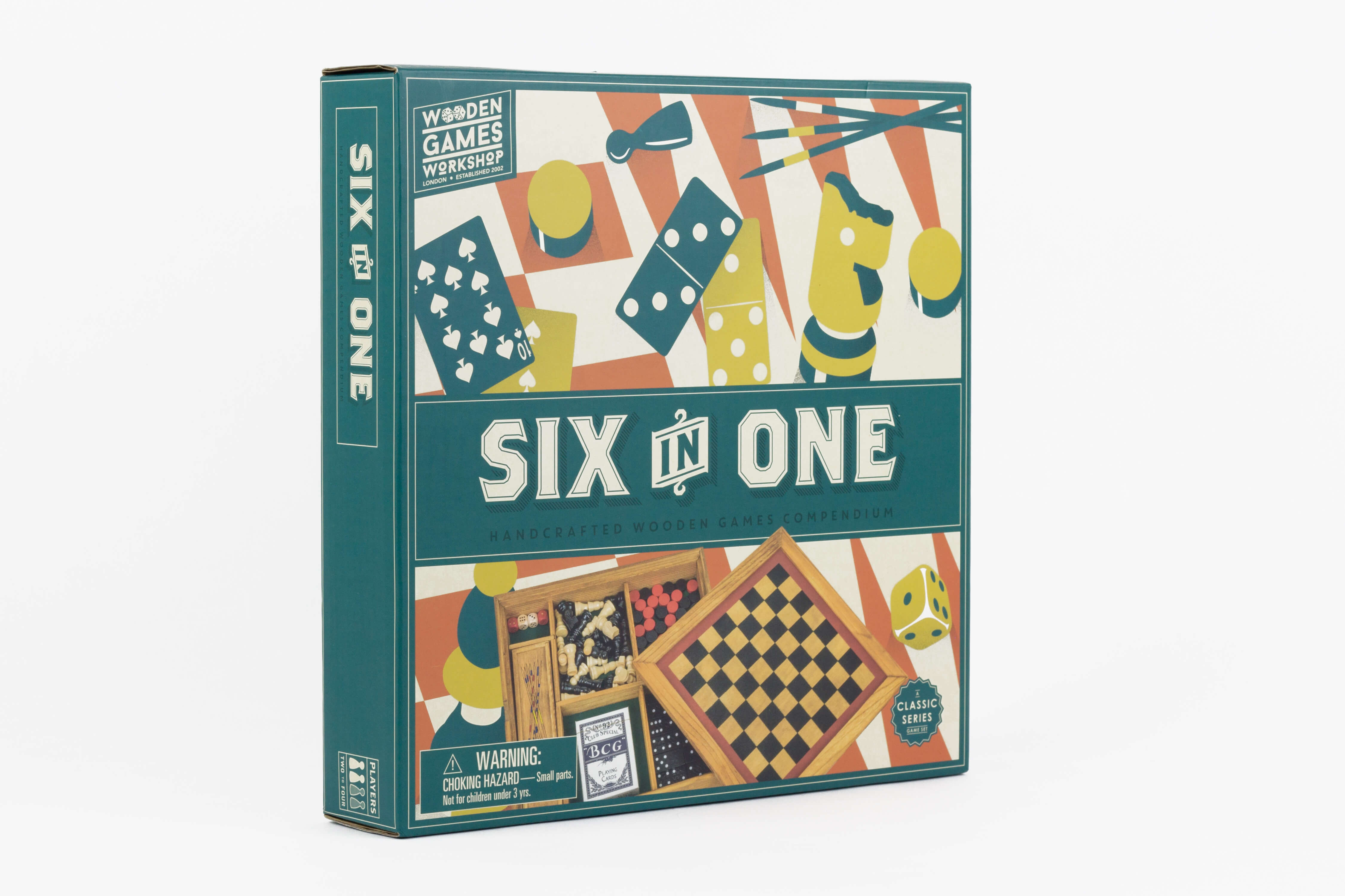 Professor Puzzle 6-in-1 Wooden Games Compendium - Image 3