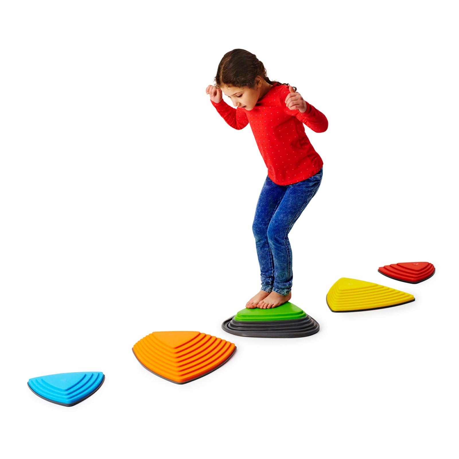 Alternative view of GONGE Bounce & Play River Stone Set, Coordination Training Stones, Set of 5