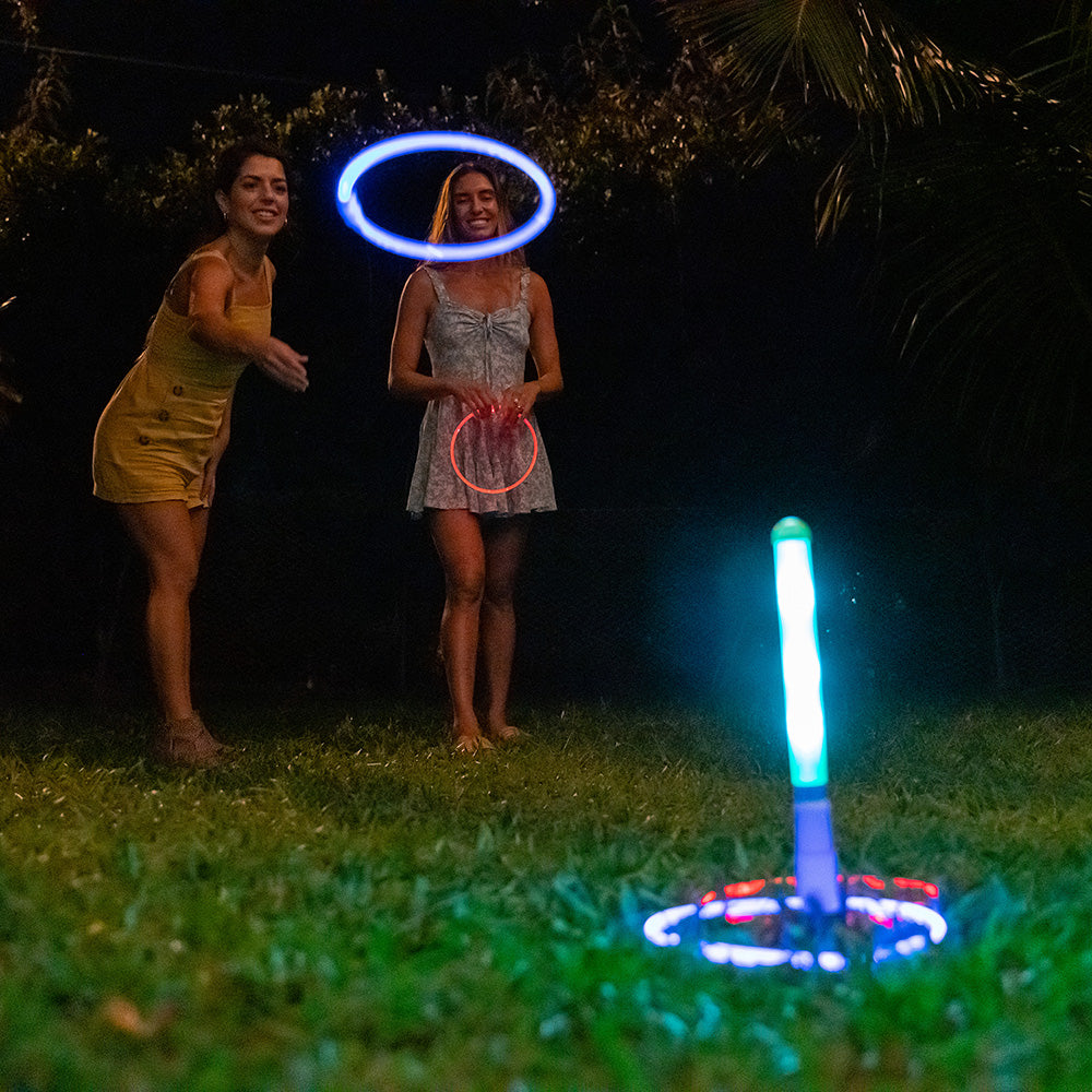Alternative view of Yardcandy Illuminated Led Ring Toss Game With Glow-In-Dark Features