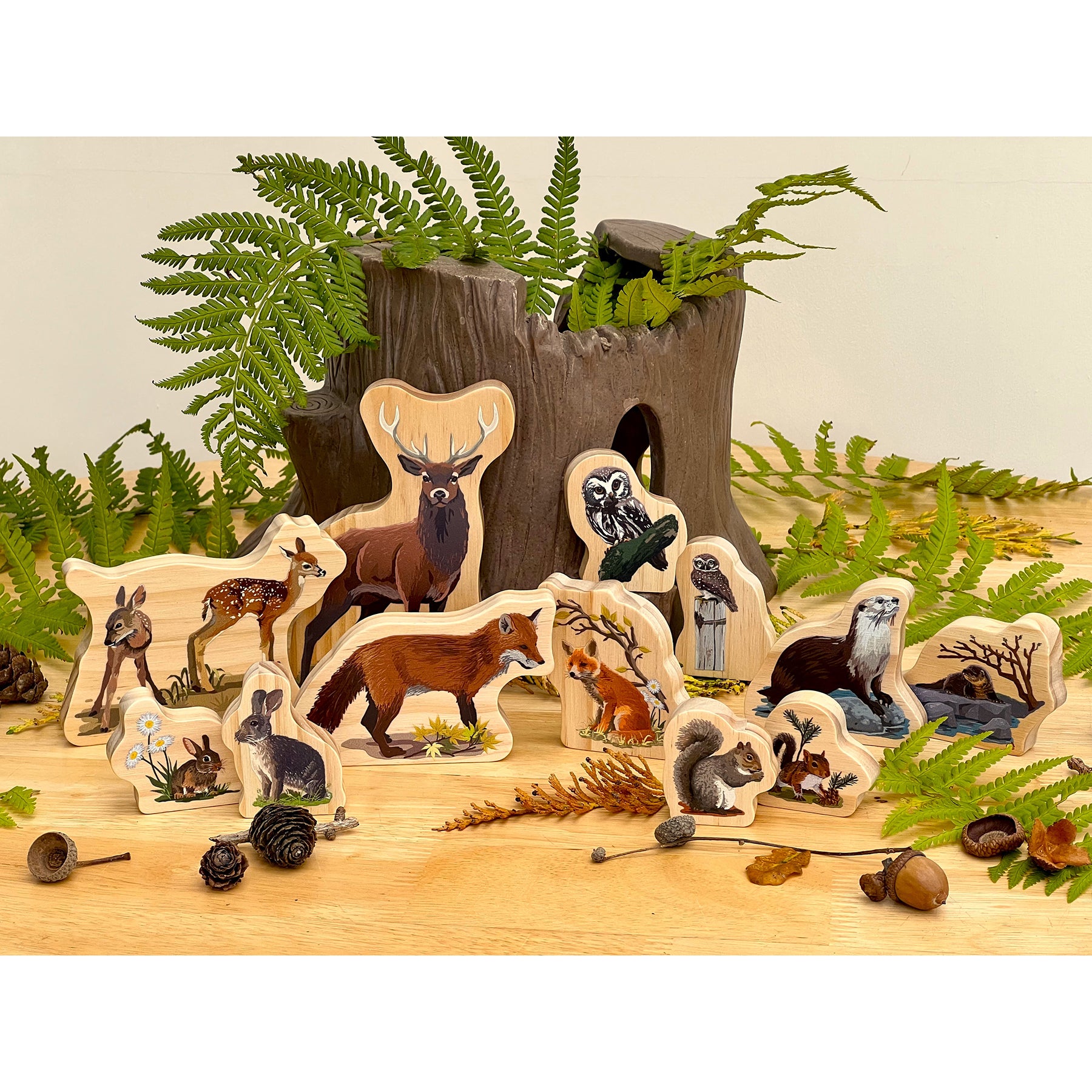 Yellow Door Woodland Animal Families ?C Enchanting Wooden Playset - Image 5