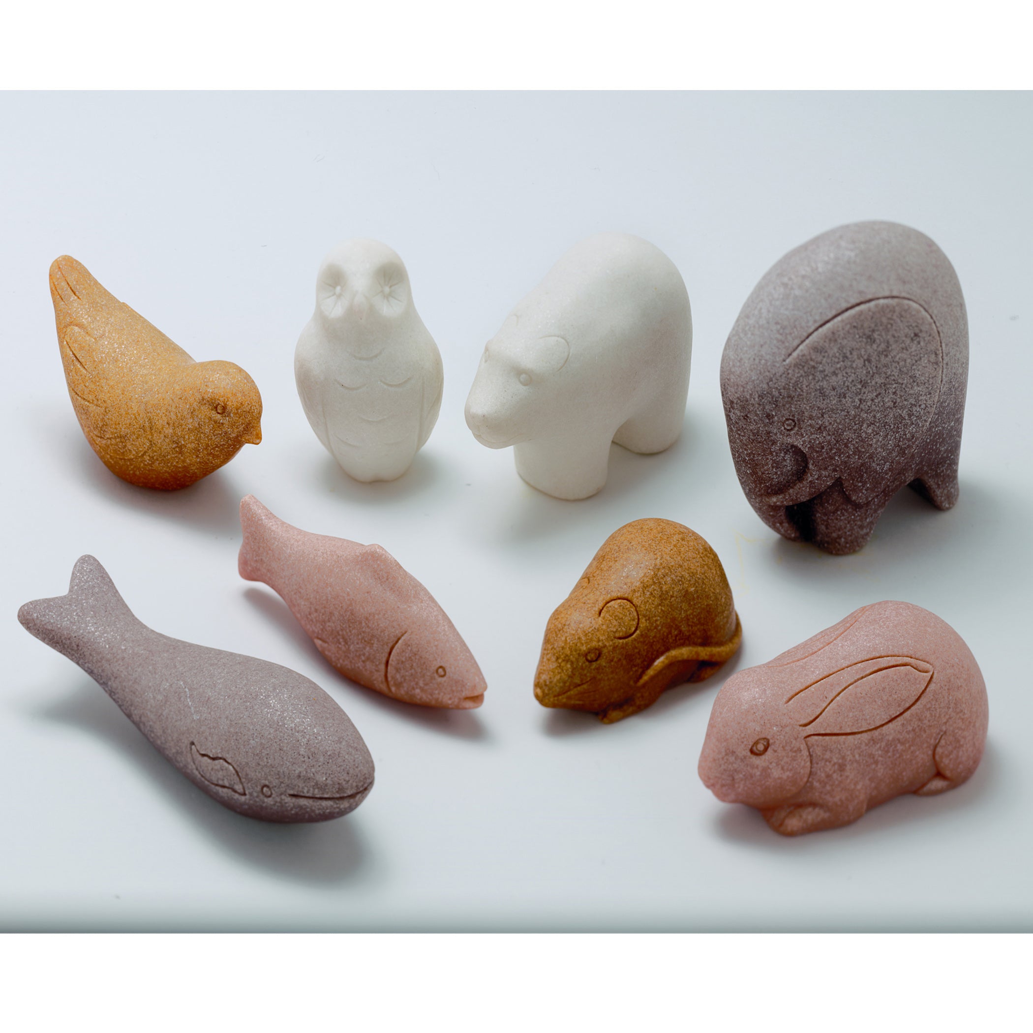 Alternative view of Yellow Door Sensory Play Stones With Animal Shapes, Pack Of 8