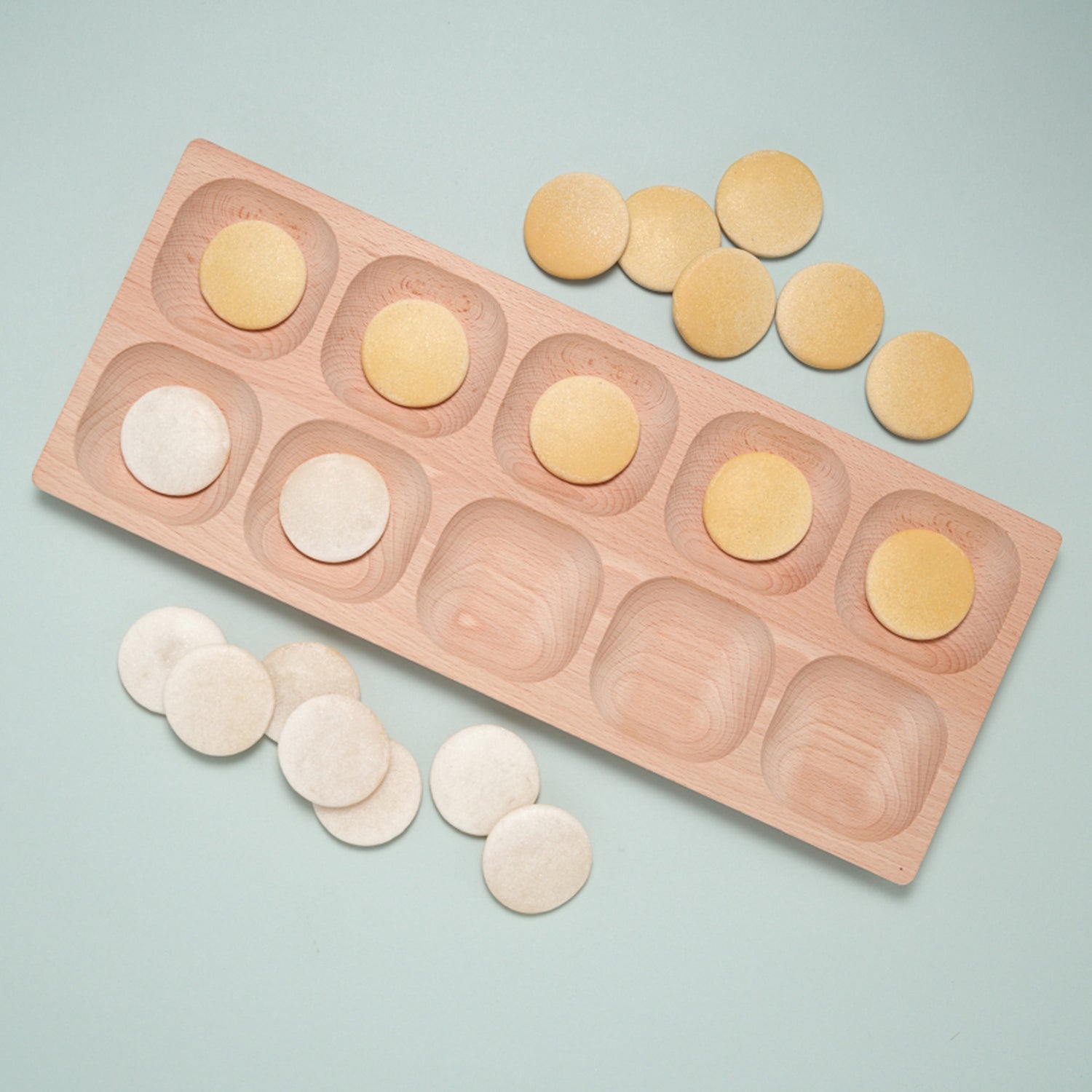 Alternative view of Yellow Door Two-Tone Counting Stones - Interactive Math Game Set Of 20