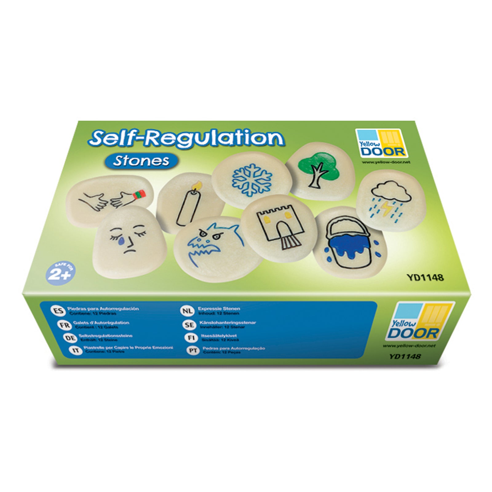 Alternative view of Yellow Door Self-Regulation Stones - Emotional Learning Set - Multi-Color