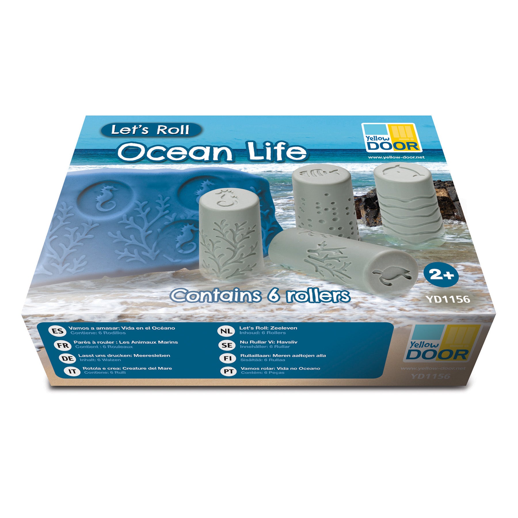 Alternative view of Yellow Door Let's Roll ?C Ocean Life Exploration Rollers, Set Of 6