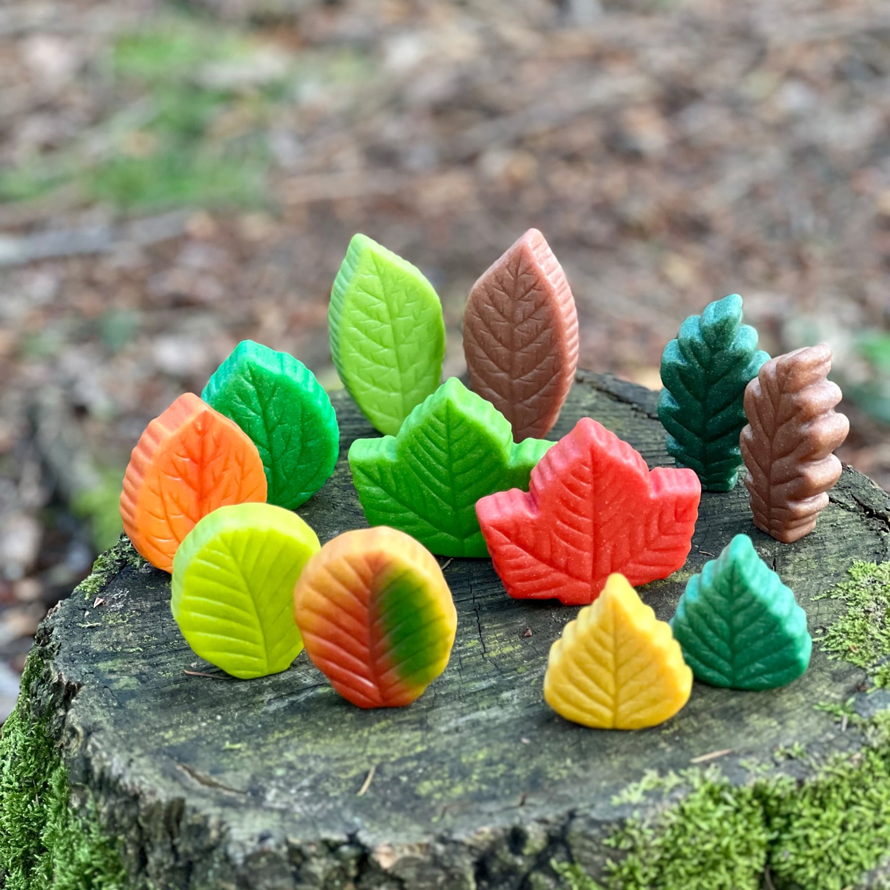 Alternative view of Yellow Door Sensory Play Stones - Autumn Leaves Collection, Set Of 12